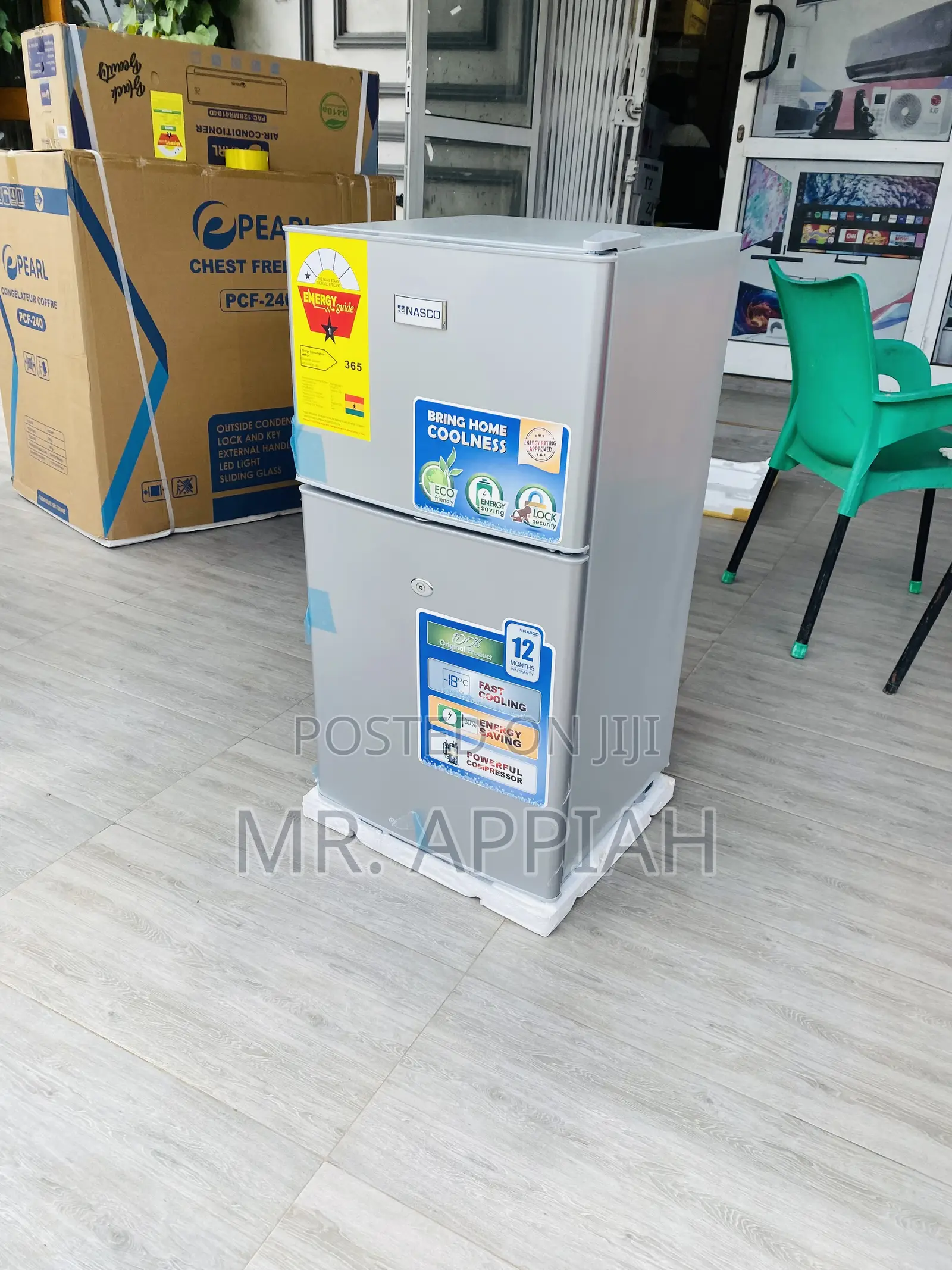 Purchase Quality Nasco Nasf2-120 Top Freezer Fridge,Gray.