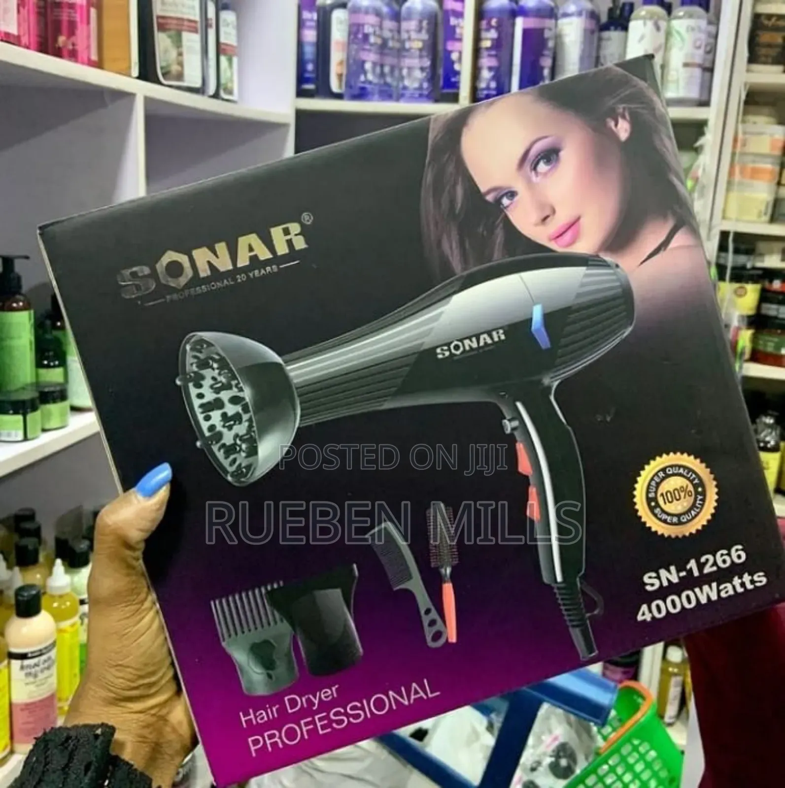 5 in 1 4000watts Professional Sonar Hair Dryer Sonar Sn-1266