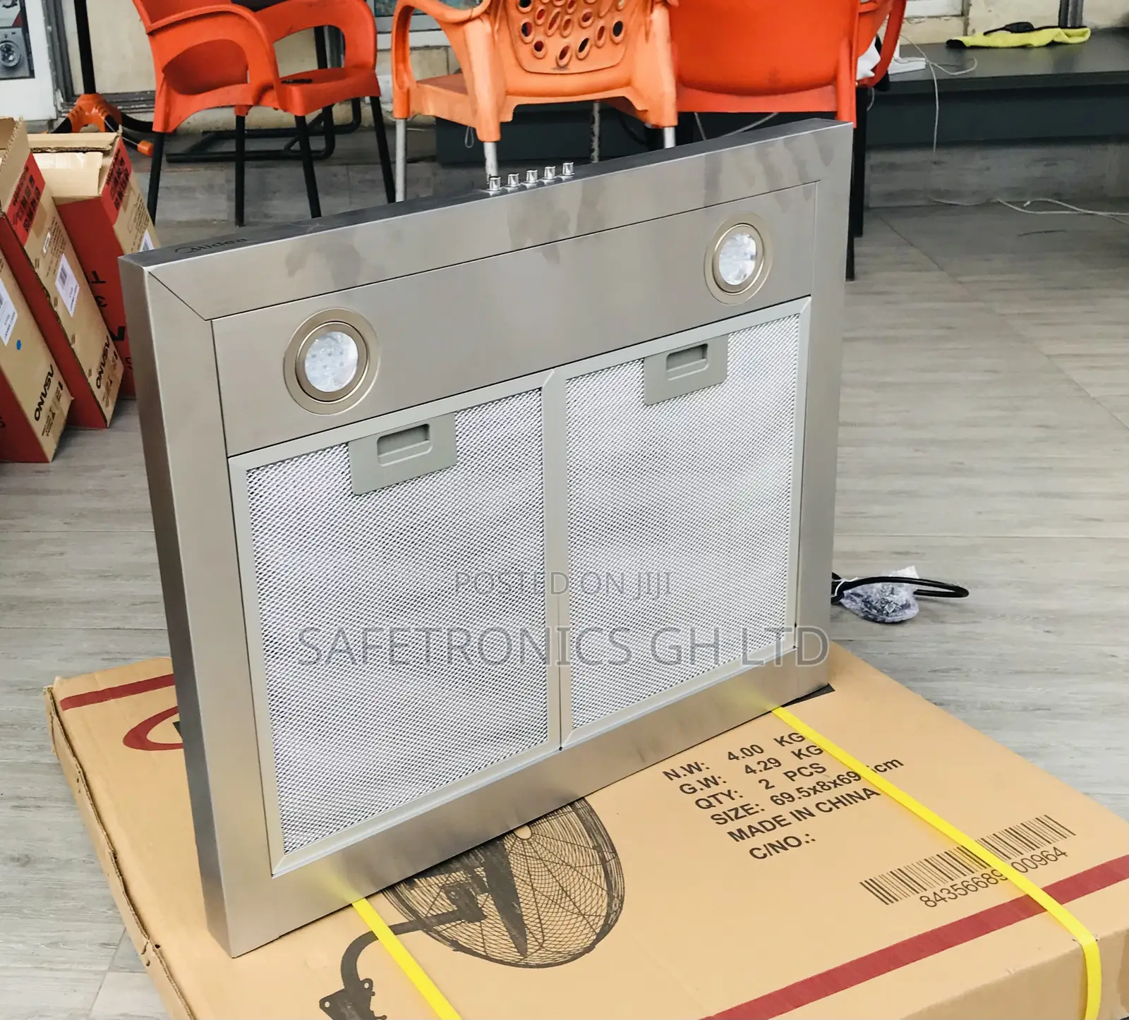 Durable Midea 60M21 Range Hood T-Shape Gray Electric 