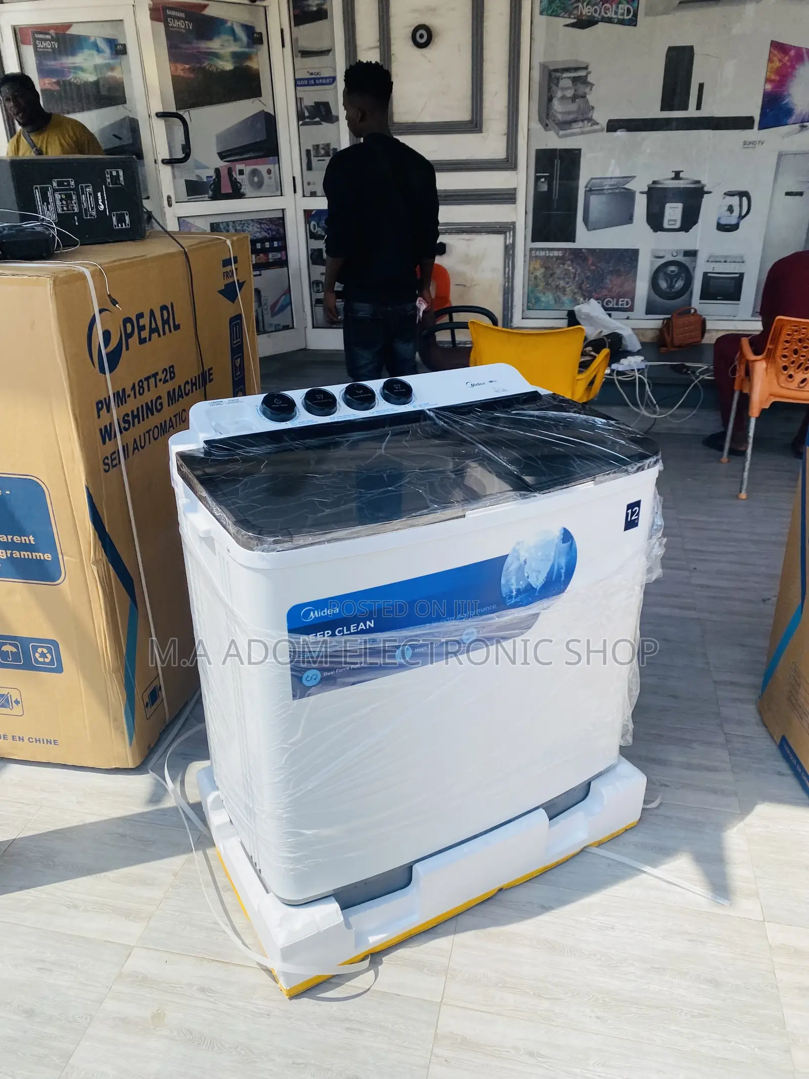 Latest and Affordable Midea 12kg Twin Tub Washing Machine.