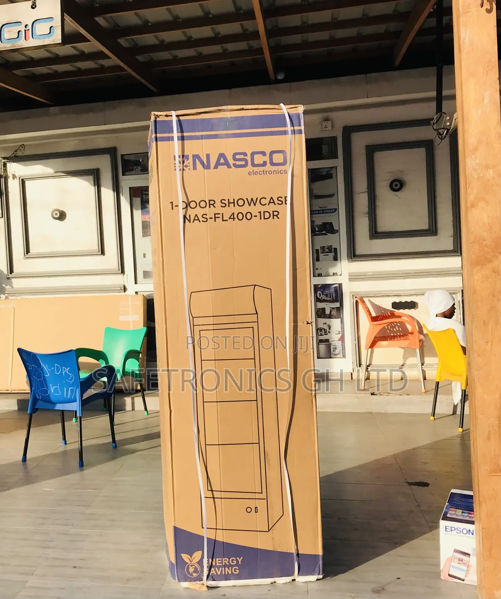 Sealed Nas-Fl400-1dr Singledoor Glass Nasco Fridge 