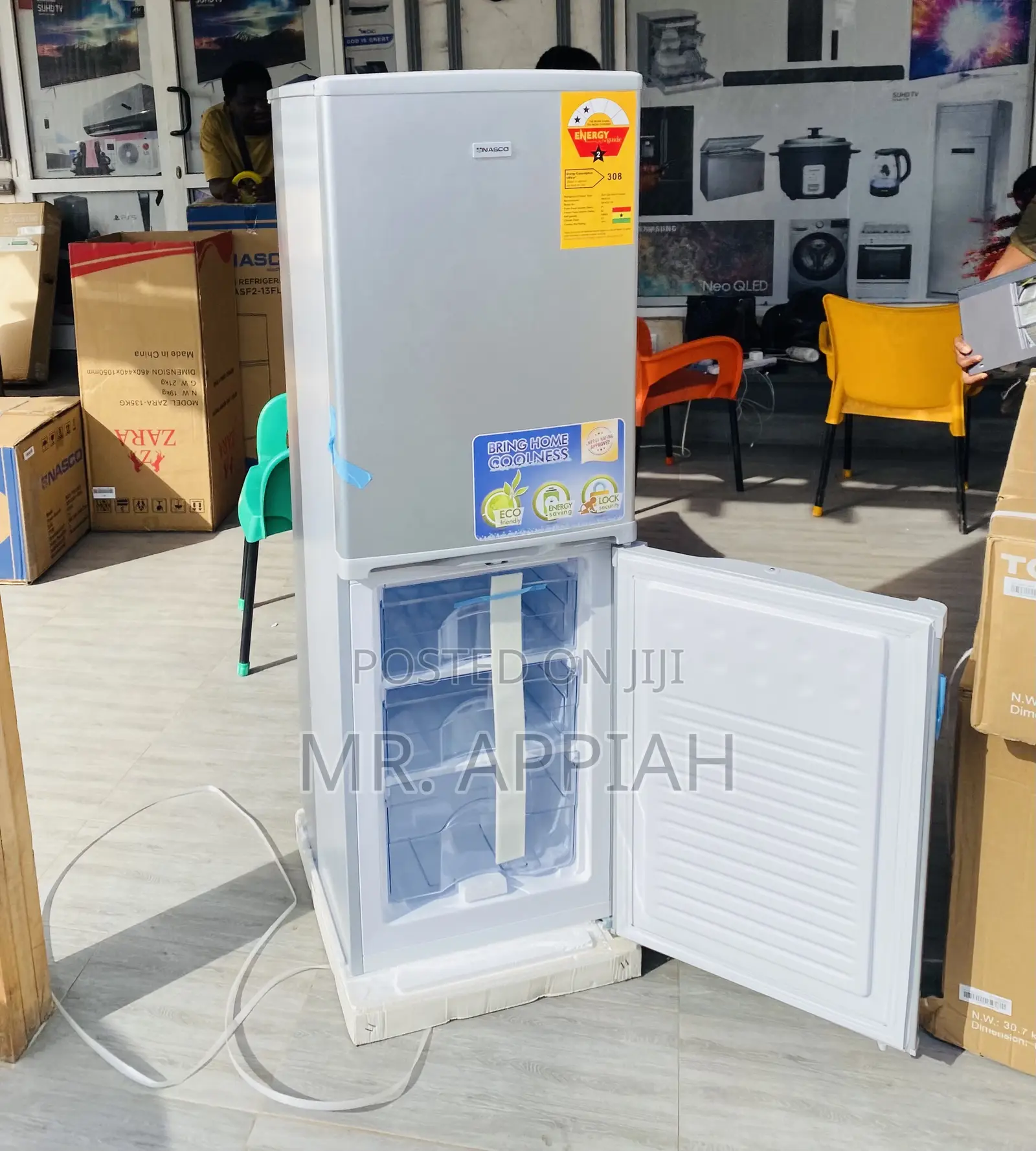 Latest Nasco Nasd2-20 Fl Bottom Freezer Fridge(Gray).