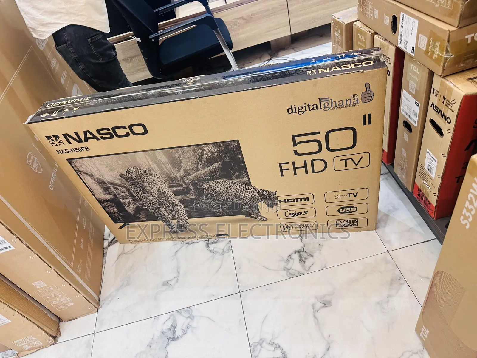 Nasco Television FHD Satellite 50”Images Digital