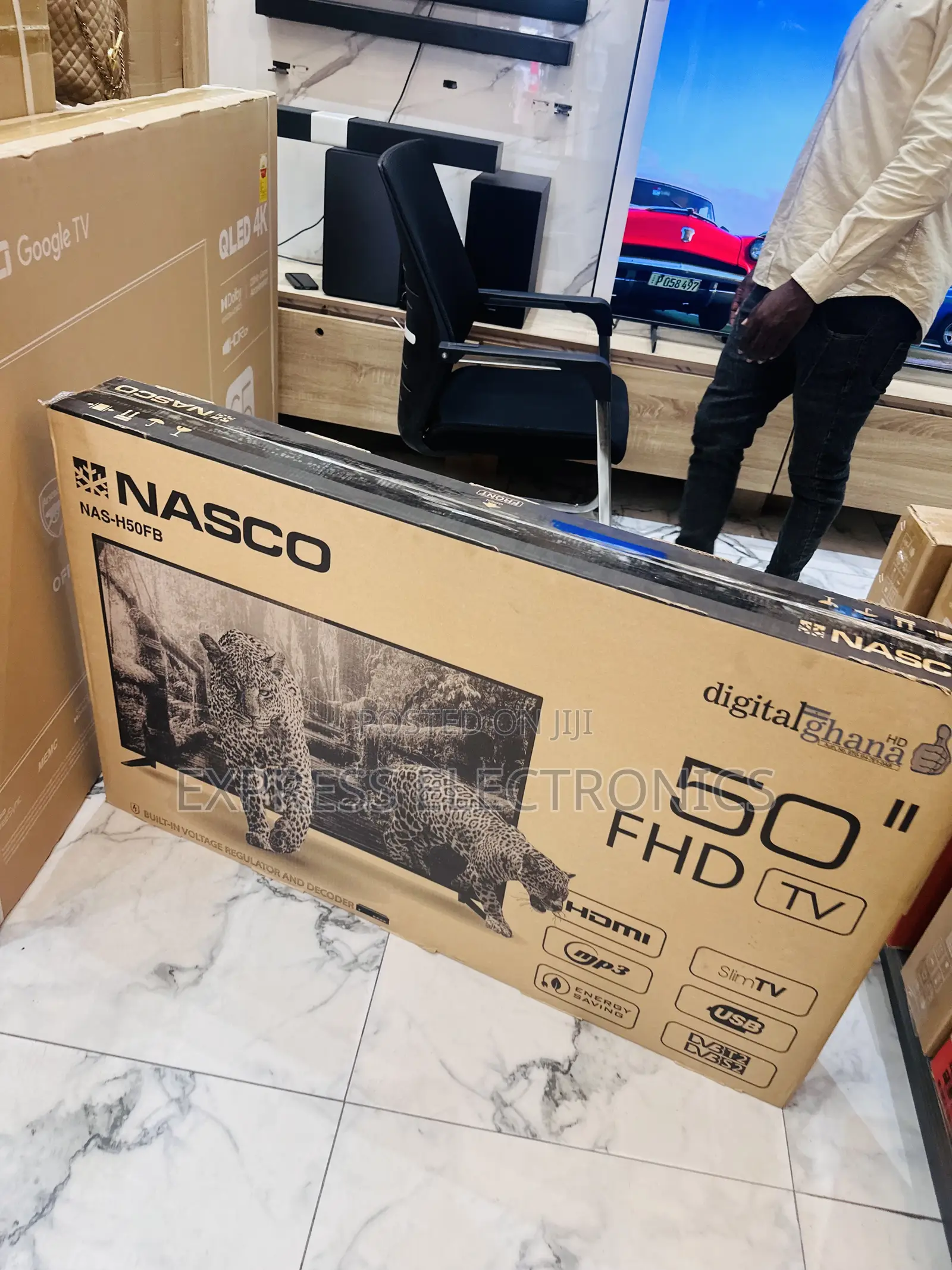 Nasco Television FHD Satellite 50”Images Digital