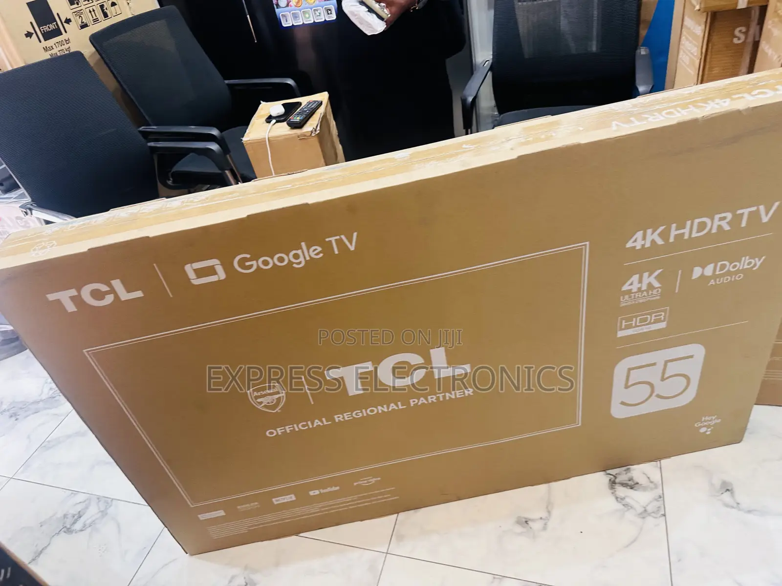 UHD Smart TCL 55”P645 Glossy LED Screen Brand New