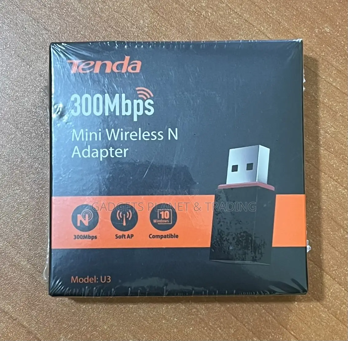 Tenda U3 Wireless USB Network Nano Wi-Fi Adapter - 300mbps