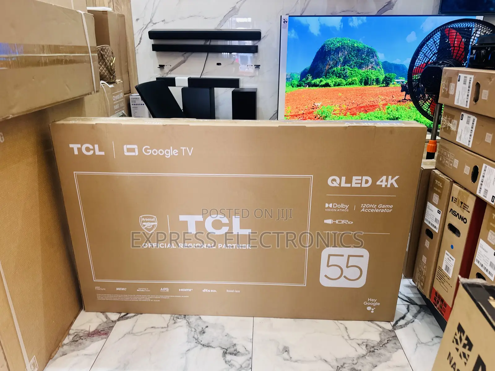 TCL 55”C645 QLED Television  Glossy Screen 