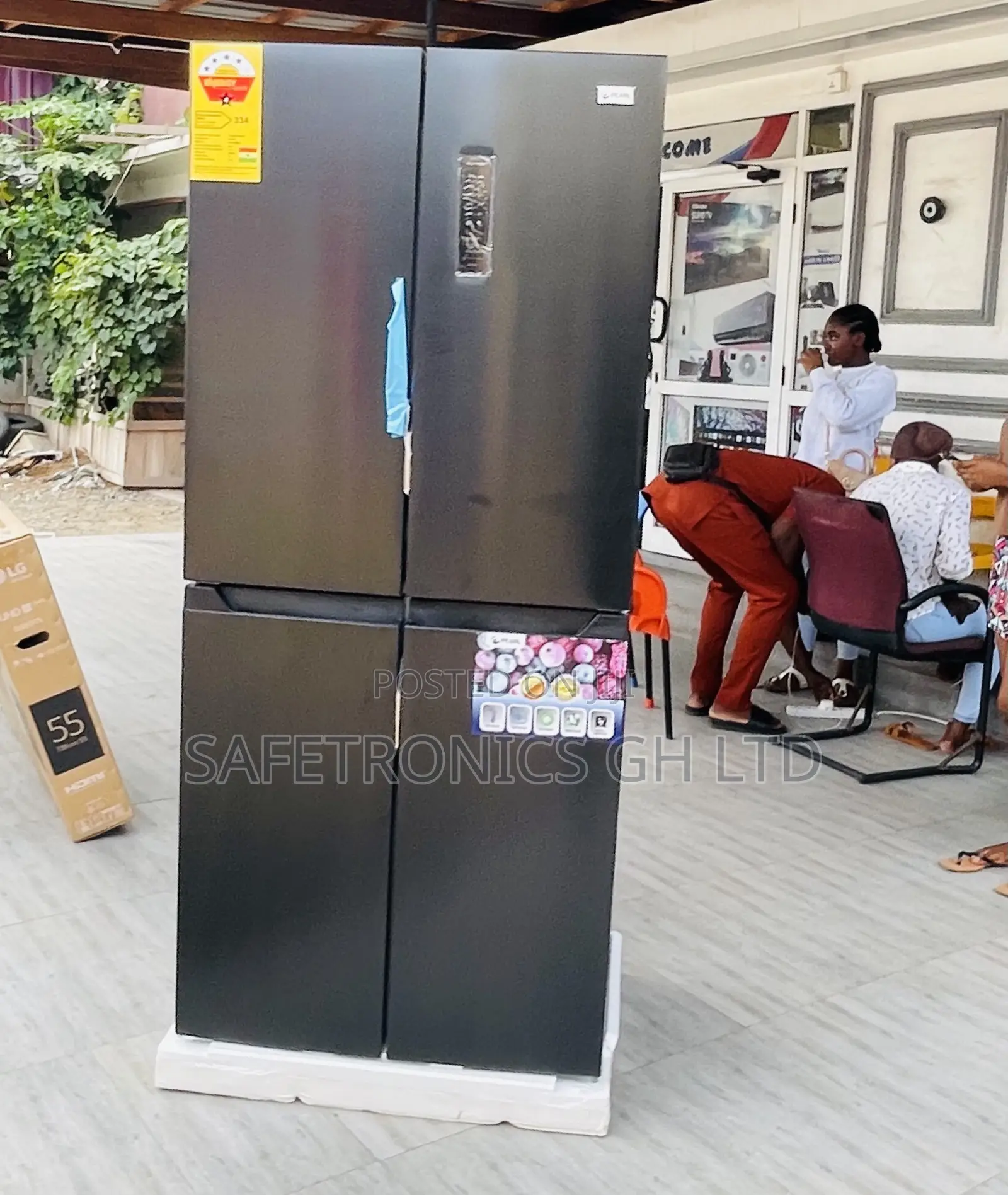 Pearl Pf-550bss Side by Side 4 Doors Reliable Fridge 