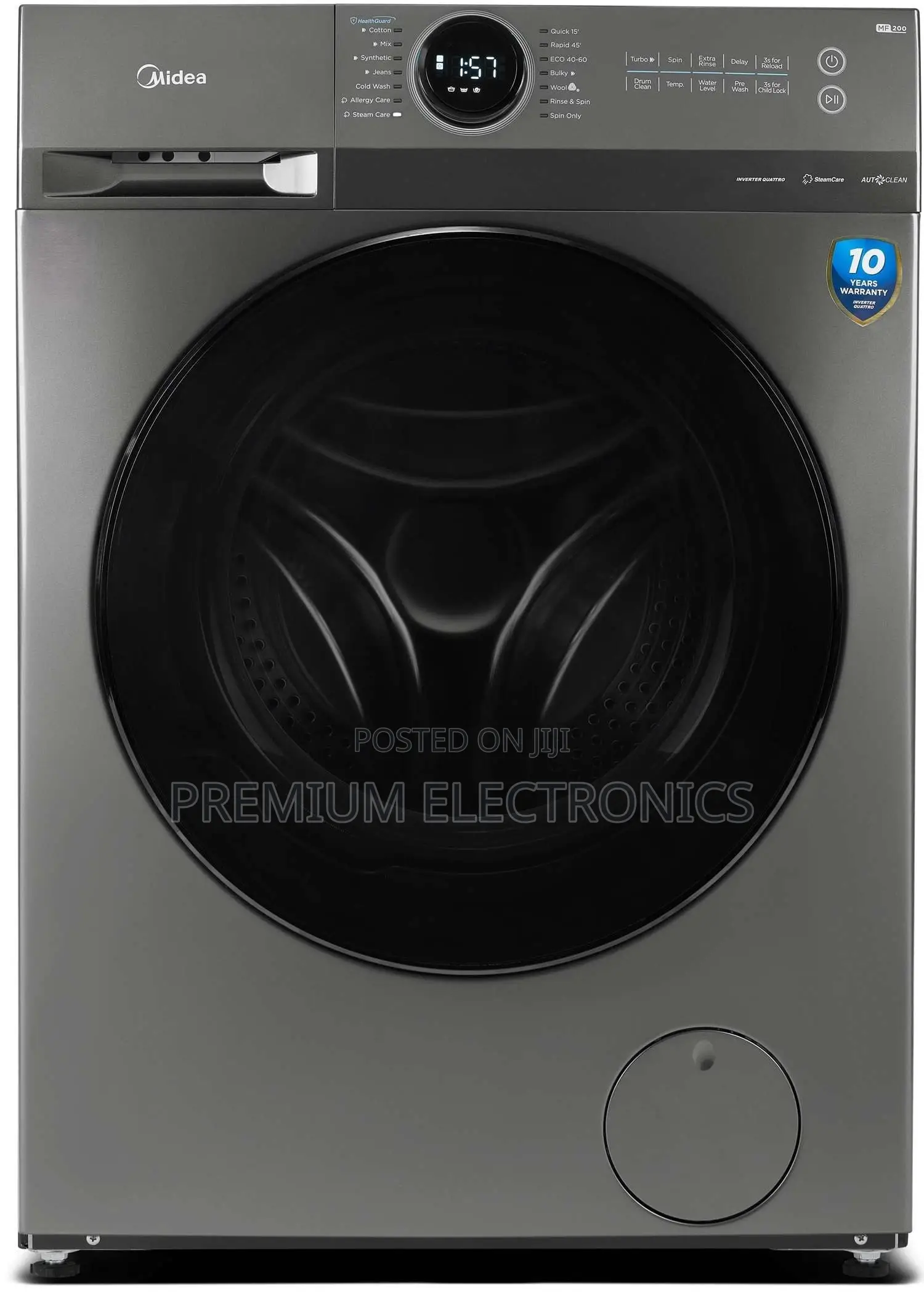 Modern Washing, Done Right, 12kg Smart Midea Mf200w120wb/T
