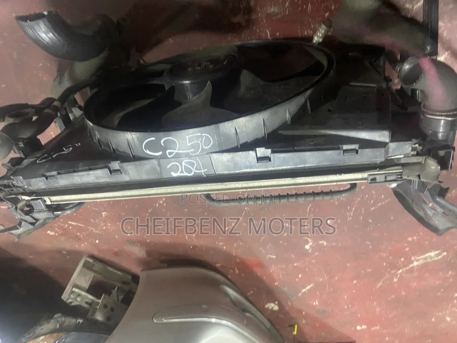 Mercedes Benz C250 2013-2014 Complete Radiator and Fan
