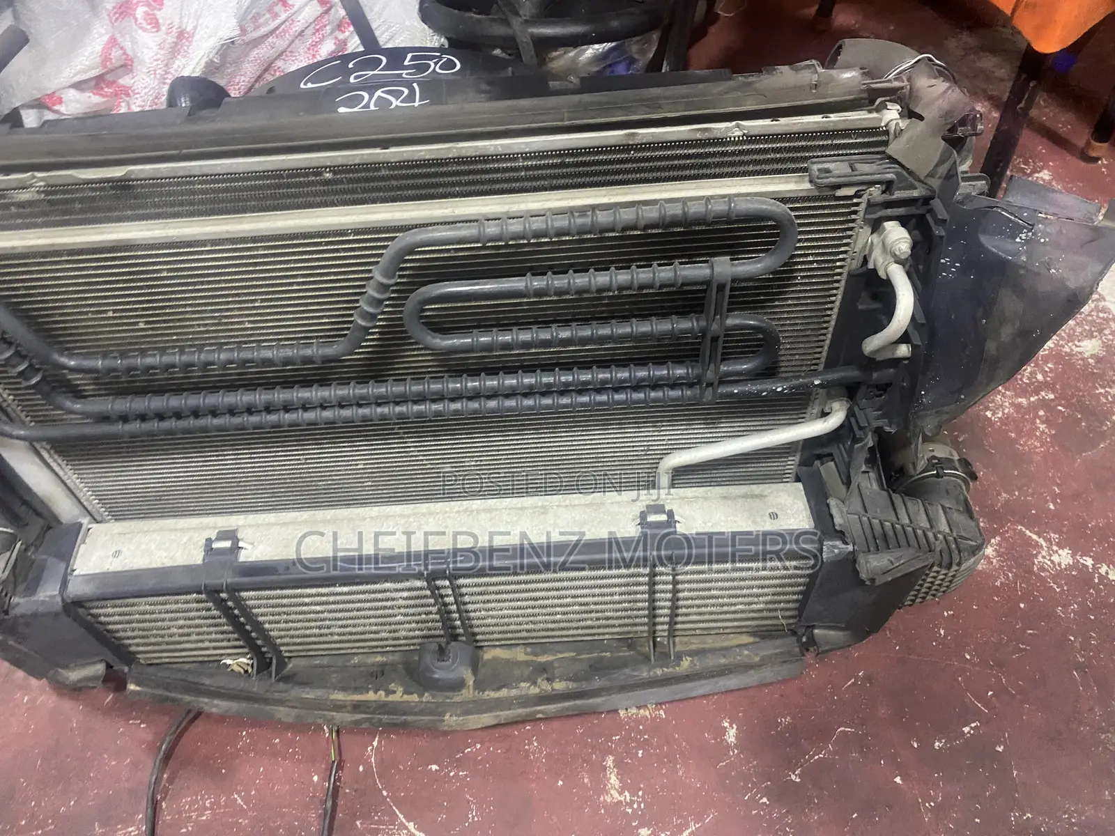 Mercedes Benz C250 2013-2014 Complete Radiator and Fan
