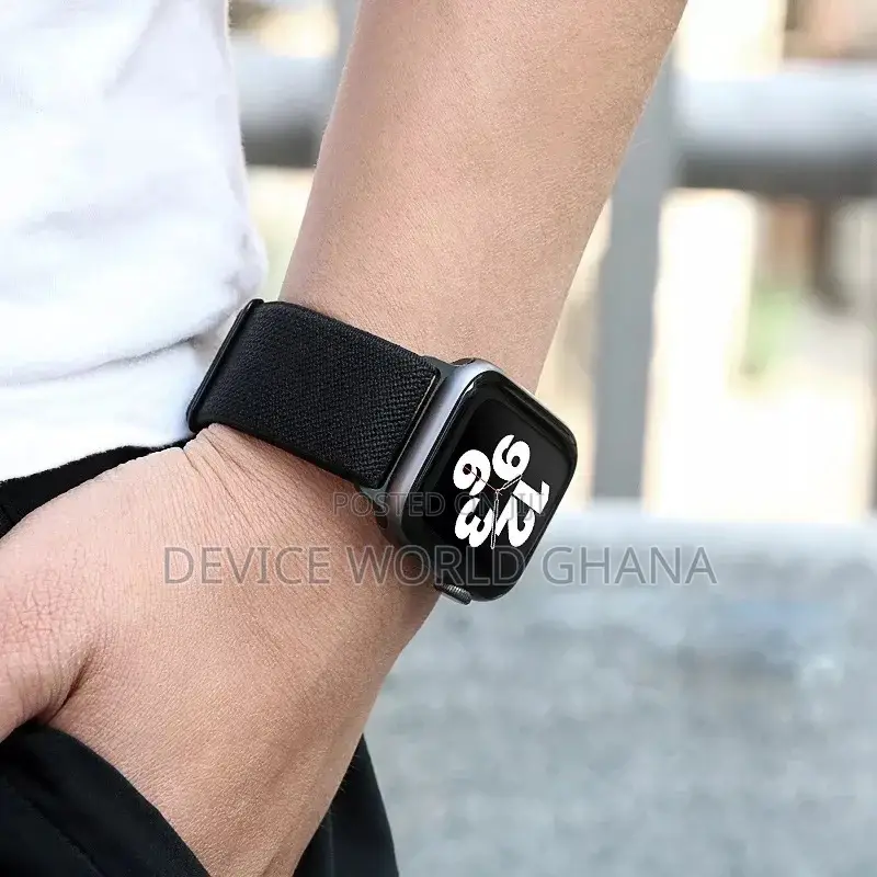 Los Nylon Adjustable Elasti Band 4 Apple Watch Series 1-11(Not A Watch