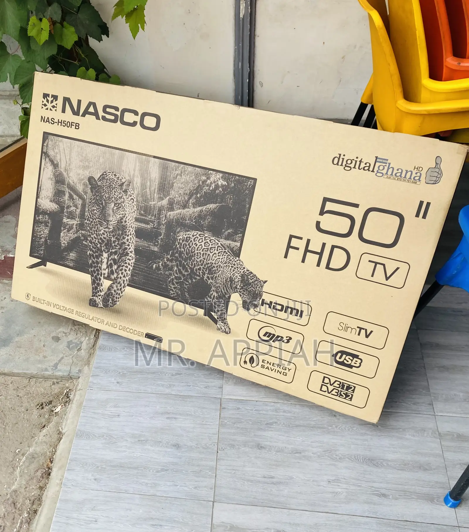 Long Lasting Nasco 50 Inch Full HD Satellite Television.