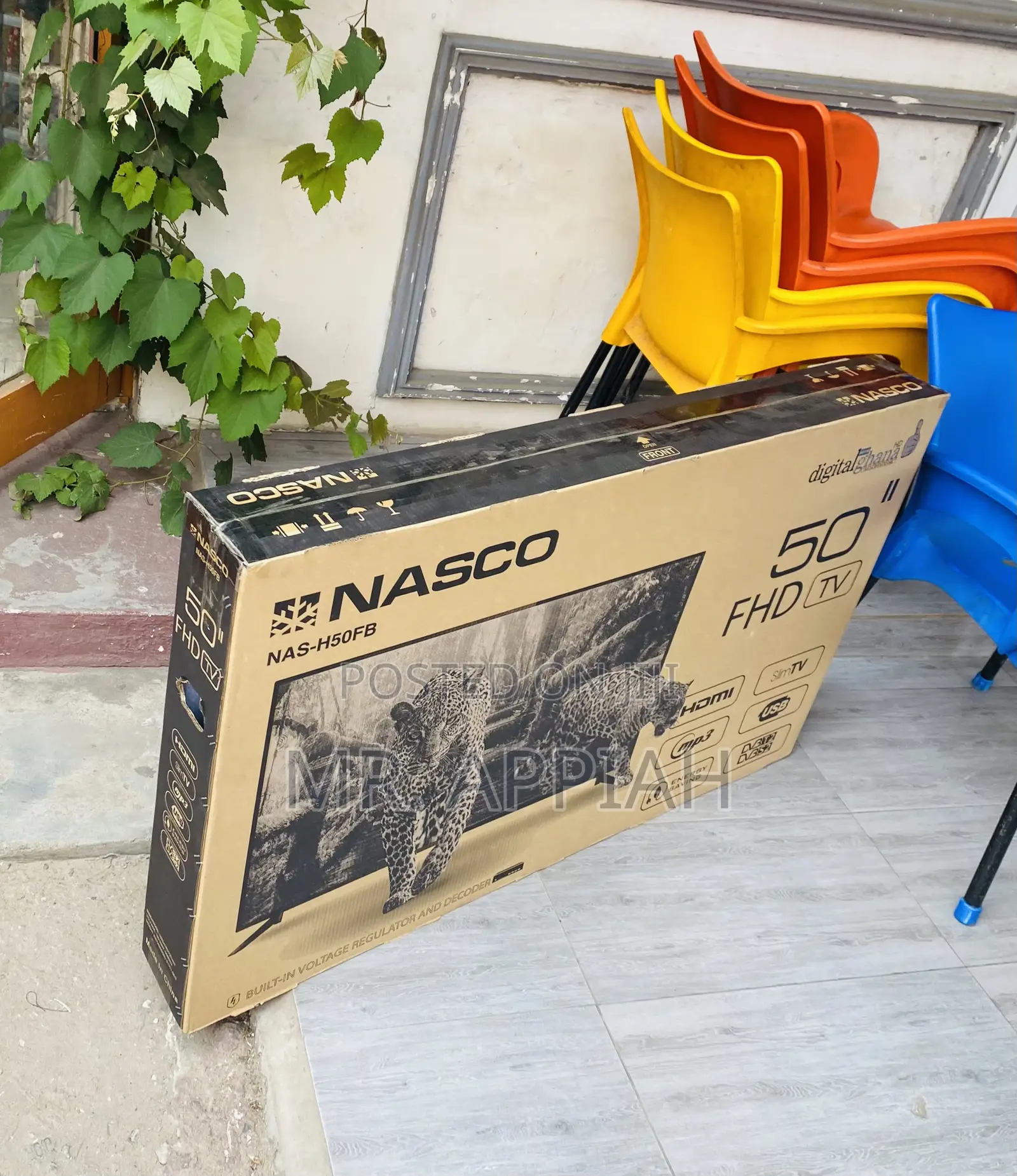 Authentic Nasco 50inch Full HD Satellite Television(Black).