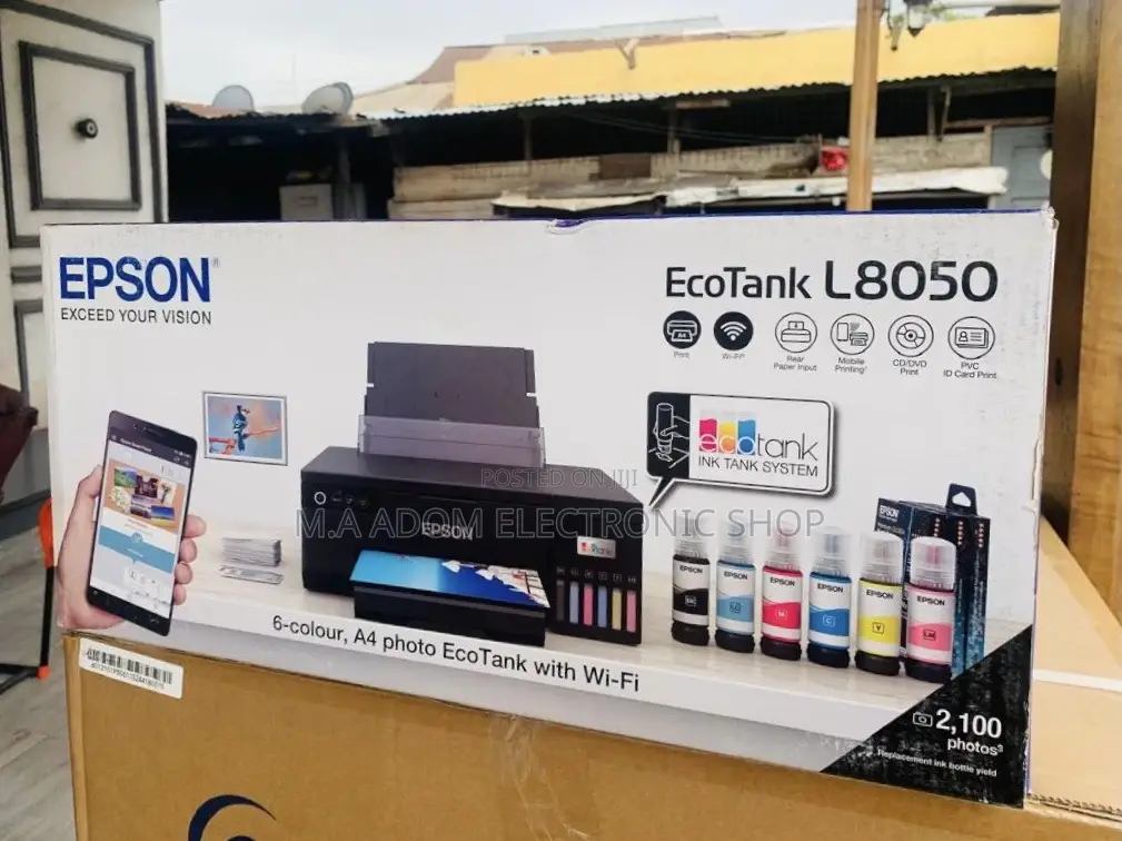 Classic Design Epson Ecotank L8050 Ink Tank Photo Printer.