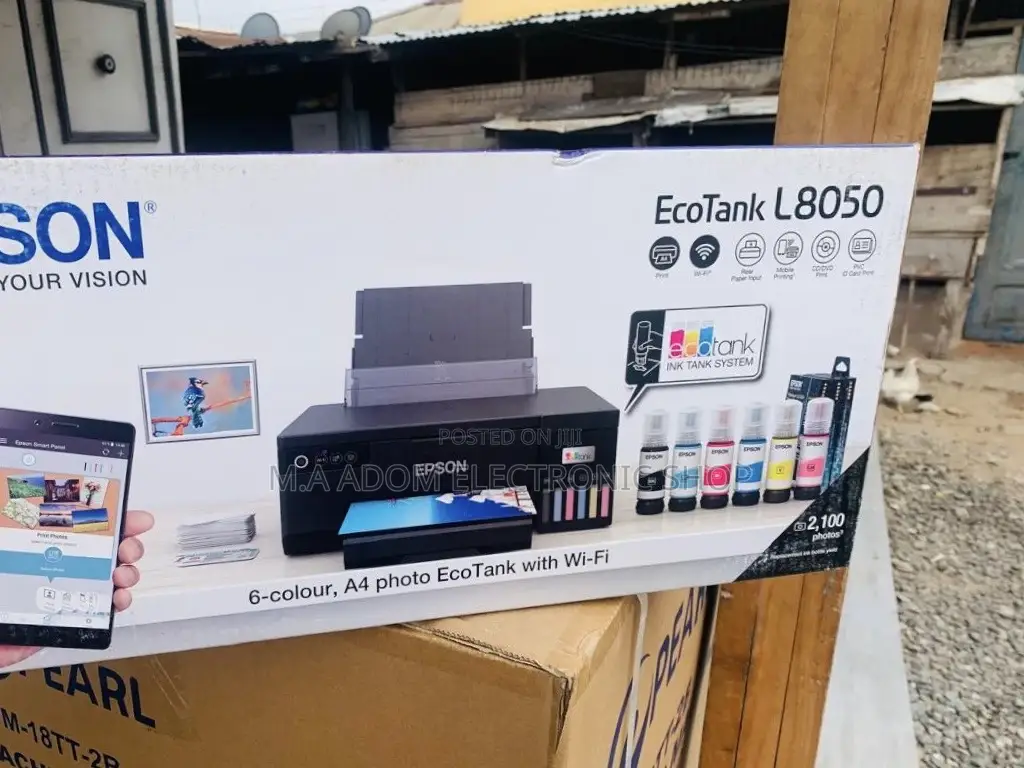 Unique Design Epson Ecotank L8050 Ink Tank Photo Printer.