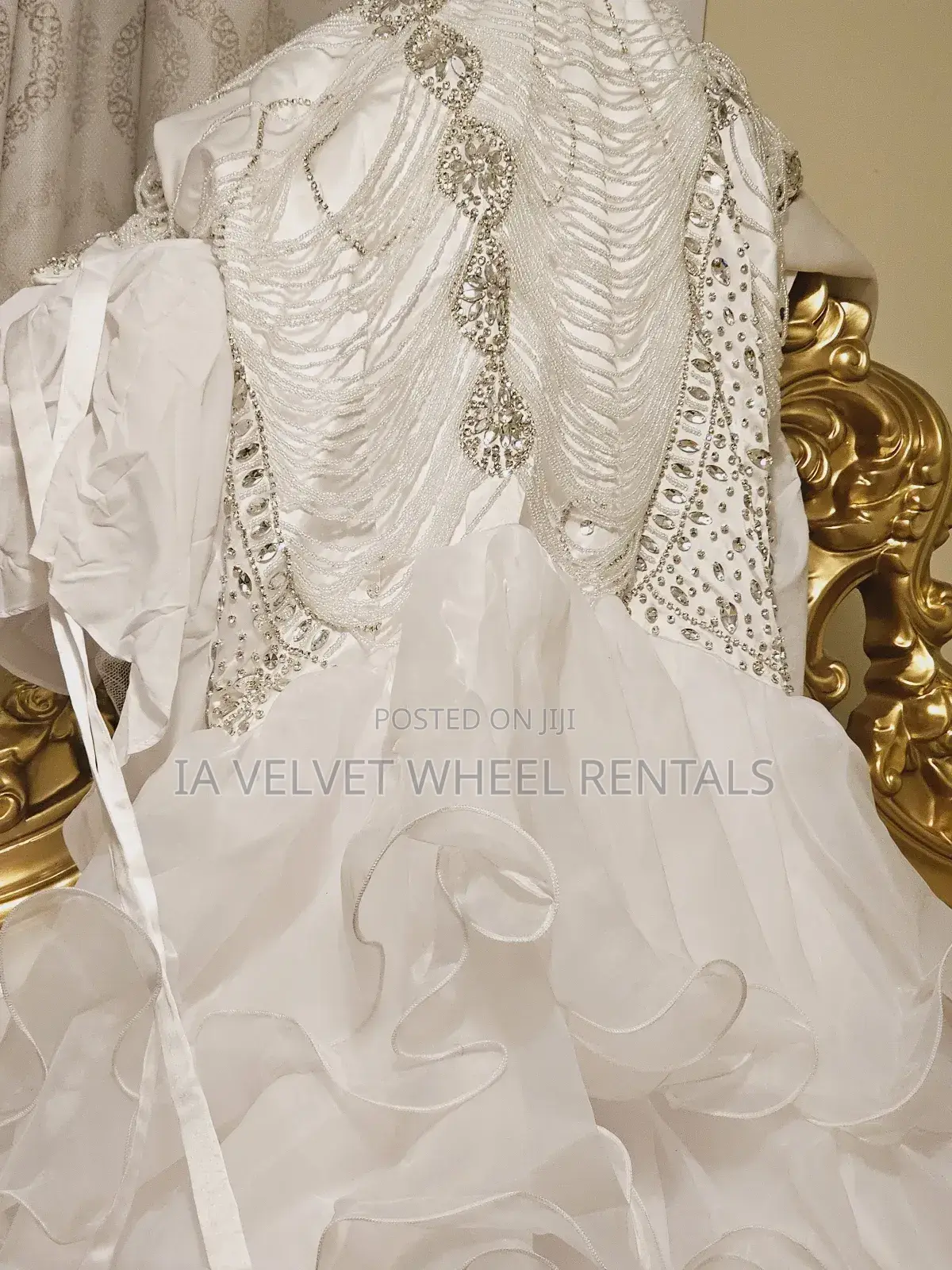 Luxury Crystal Wedding Gown Lace. Straight From Usa.