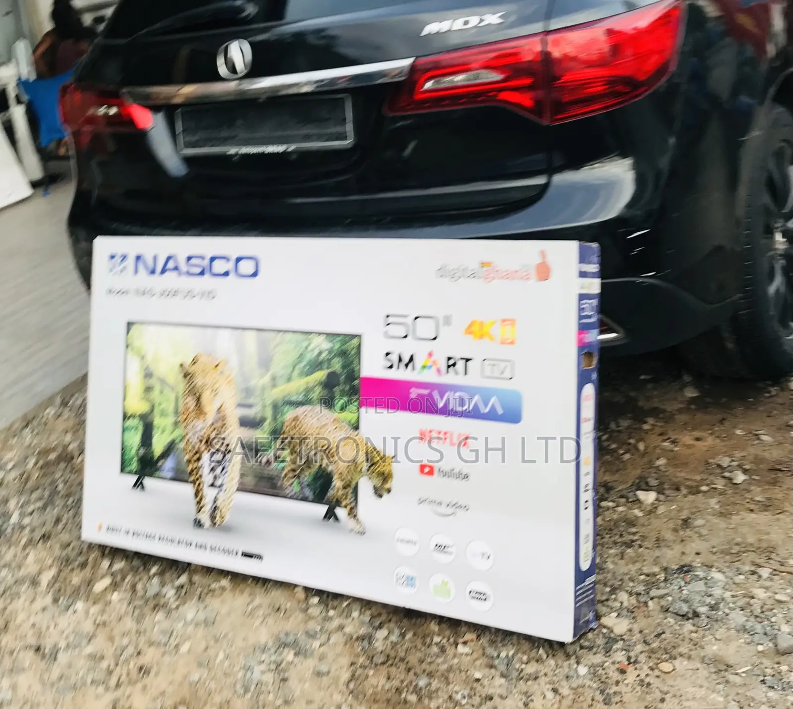 Long Lasting Nasco 50 Inch Smart Led Television (Black) 