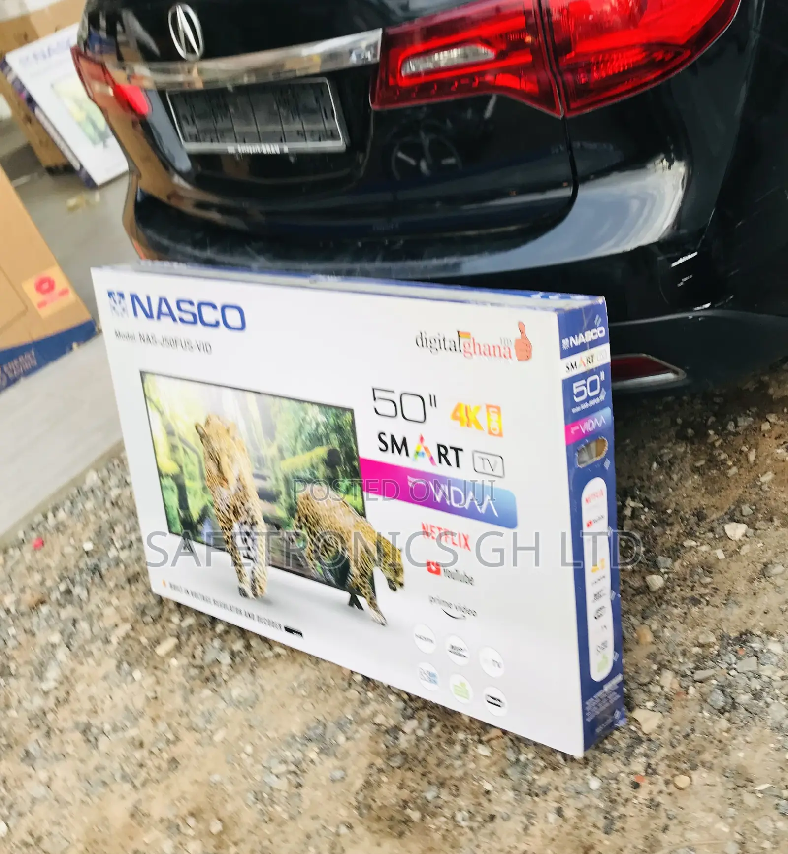 Available New Smart 50 Inch Led Nasco Television (Black)