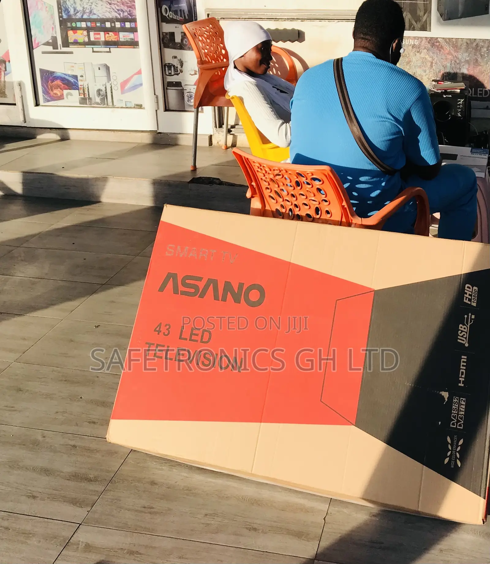 Lastest Asano (Black) Smart 43 Inches Glossy FHD Television