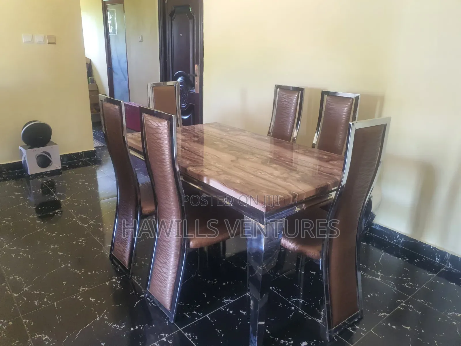 Executive Marble Dining Set.