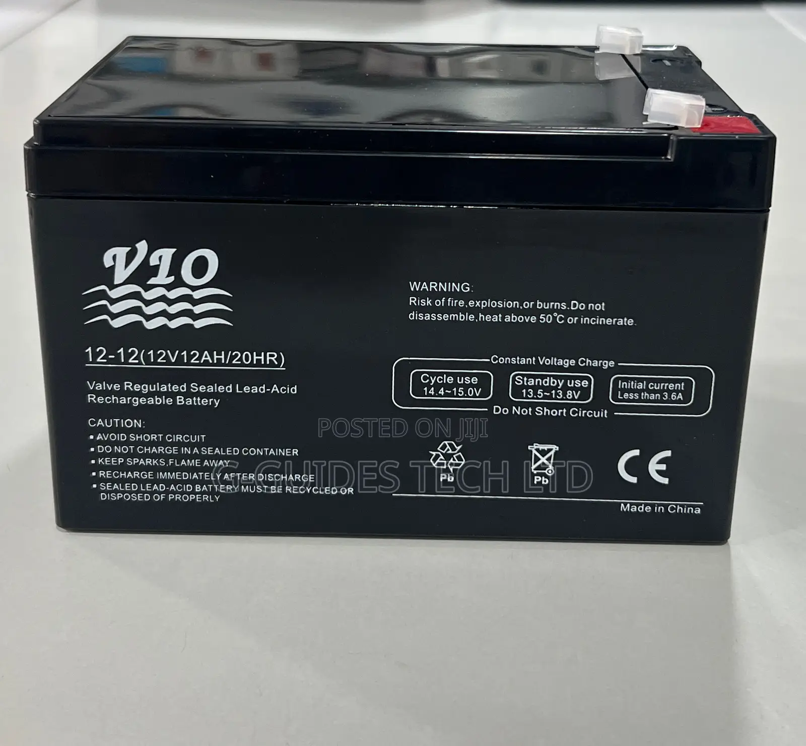12v 12ah Sealed Lead-Acid Battery, Vio 12v 12ah Ups Battery