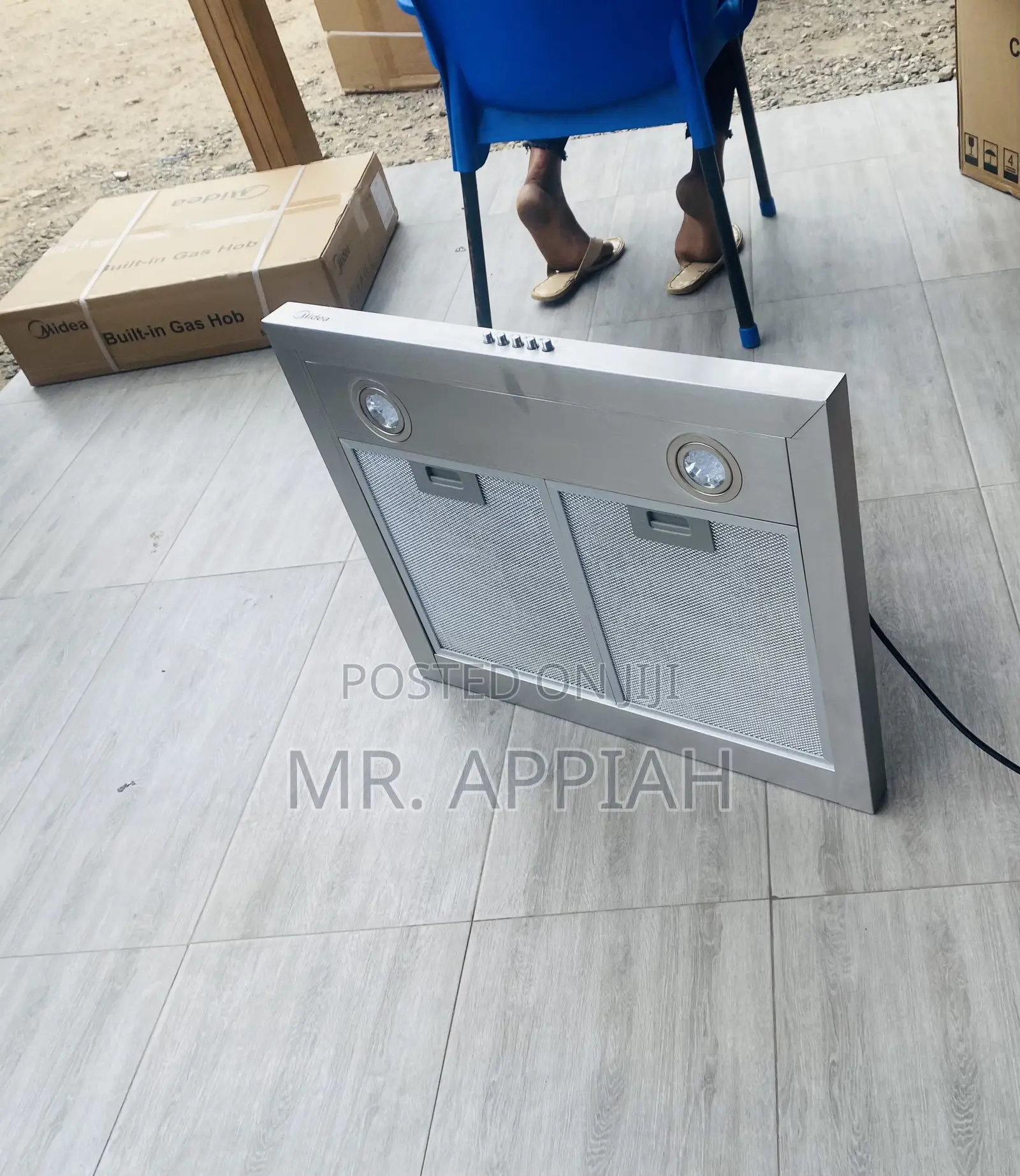 Purchase Authentic Midea 60m21 Electric Rangehood(Gray).