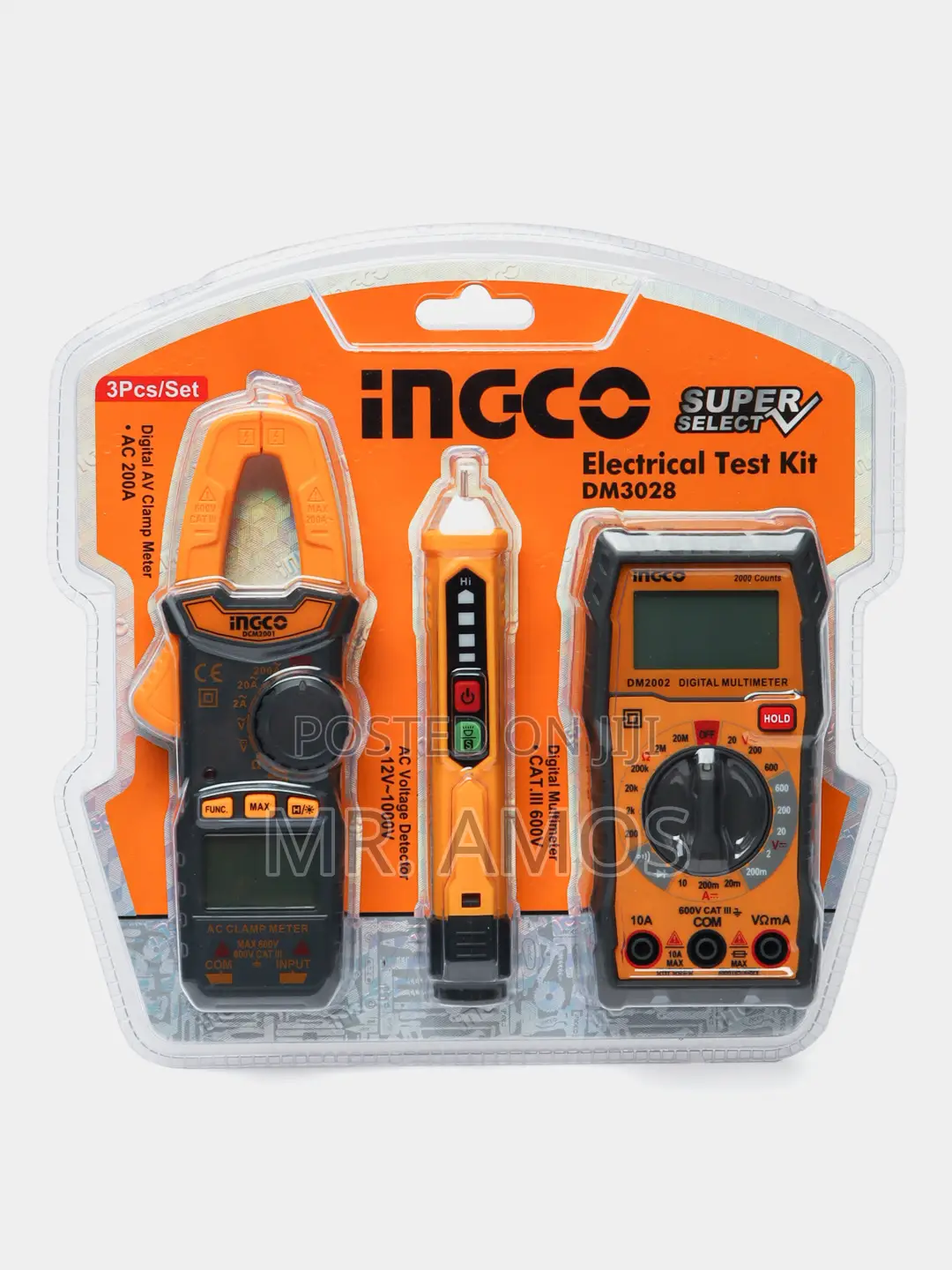 Ingco 3 Pieces Electrical Test Kit - DM3028