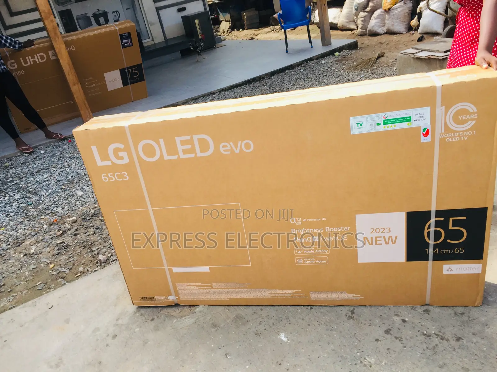 Slim Sleek UHD OLED Television Screen Smart LG 65”C3