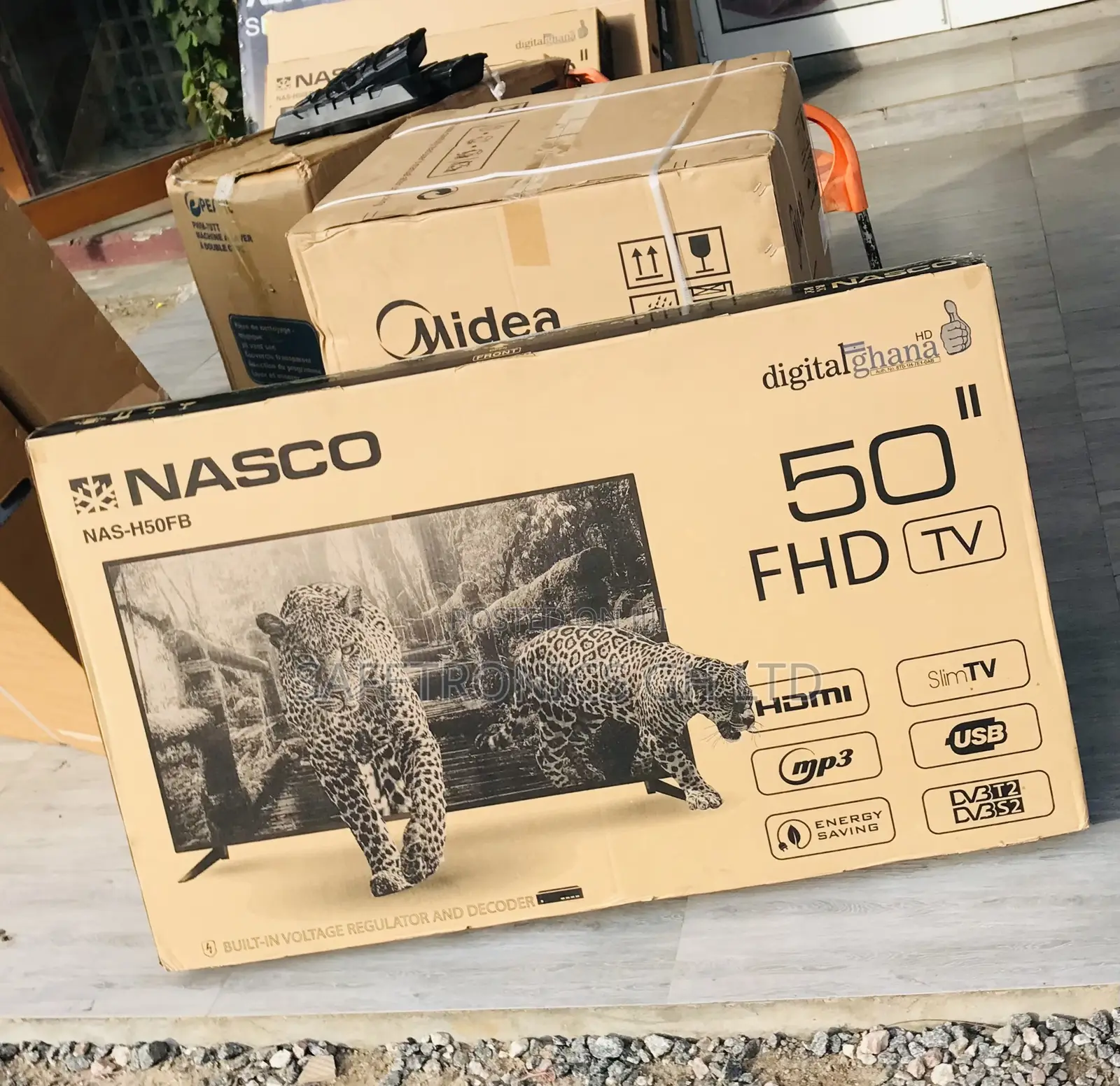High Quality 50 Inch Digital Nasco Led (Black) Television
