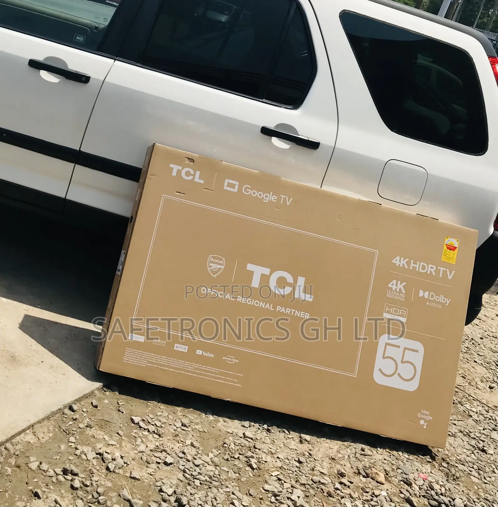 Durable Neat Led Smart P635 55 Inch TCL Tv (Black)
