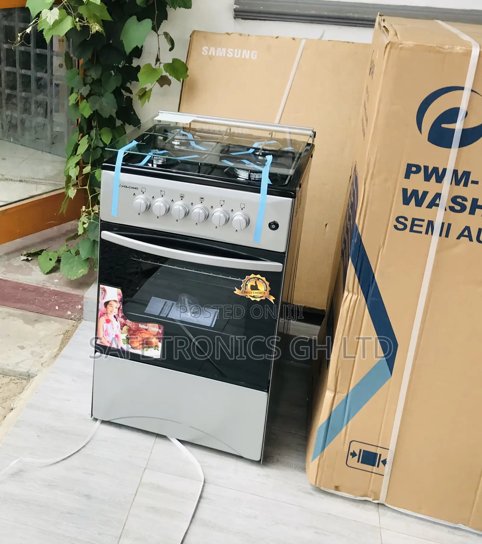Authentic New 50by50 Volcano 4 Gas Oven/Grill Gray 