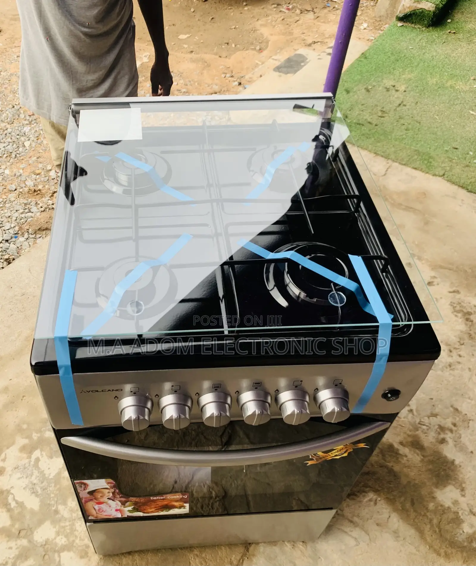 Energy Sufficient Volcano 50x5 Gas Oven 4 Burner.