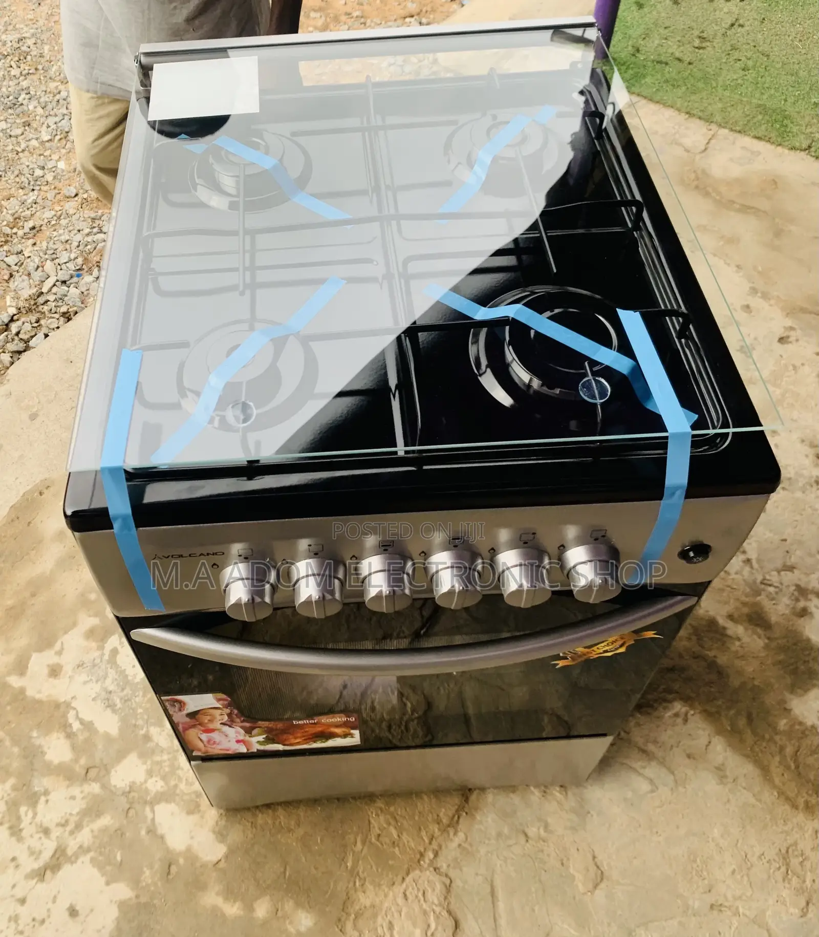 Authentic Volcano 50x50 Gas Oven 4 Burner.