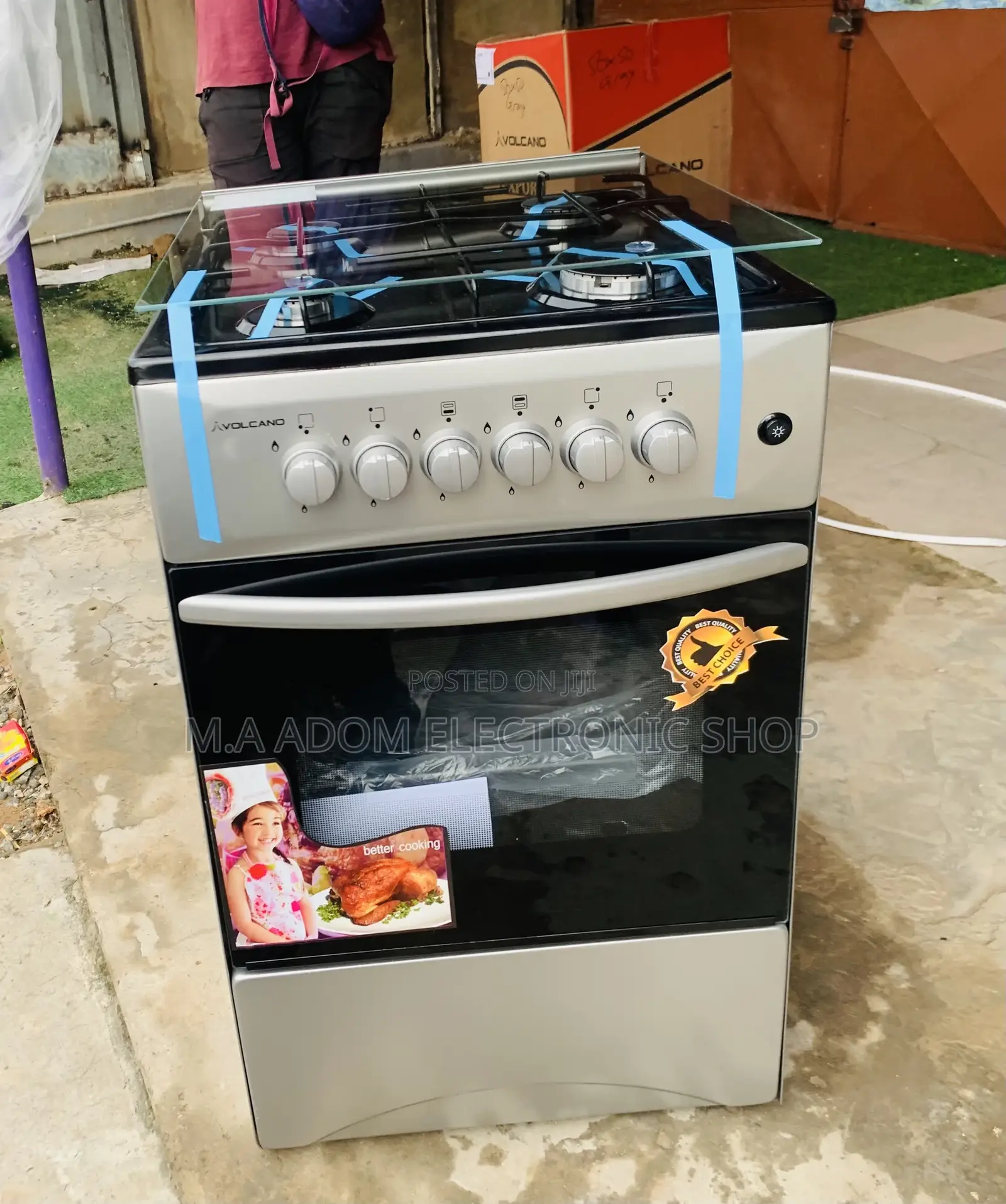 Shop Original Volcano 50x50 Oven Gas 4 Burner(Gray).
