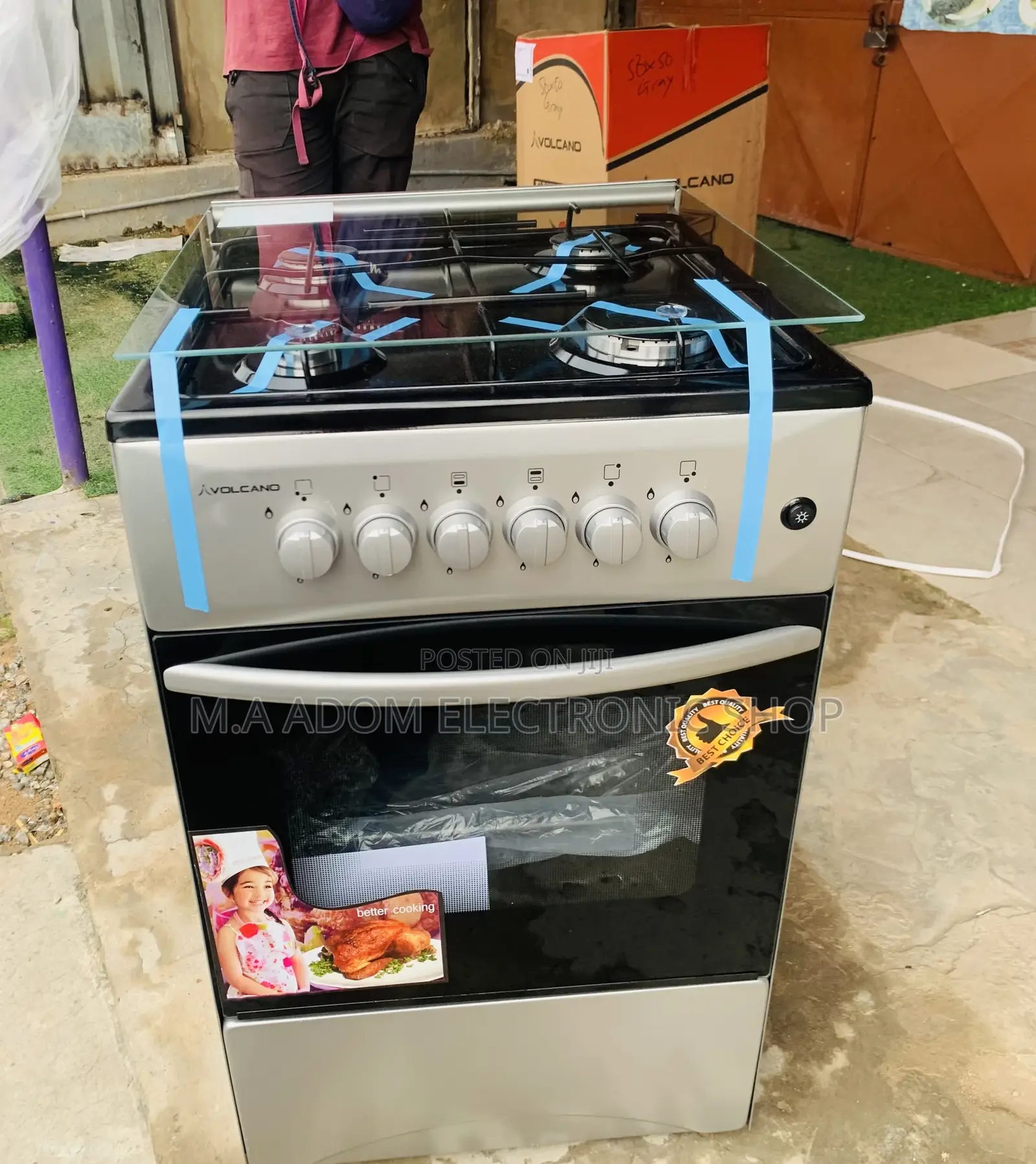 Shop Quality Volcano 50x50 Gas Oven 4 Burner.