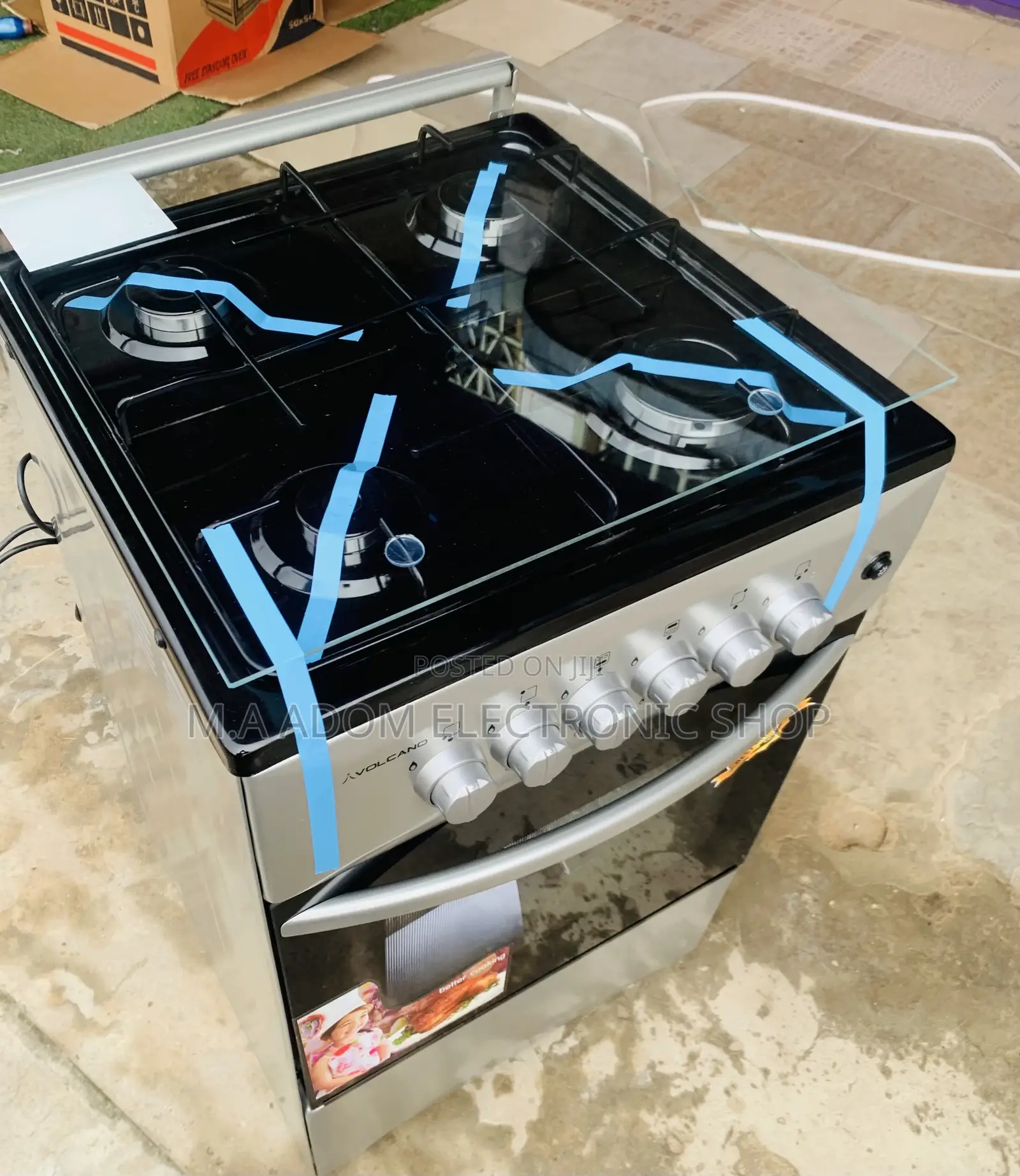 Shop Adorable Volcano 50x50 Gas Oven 4 Burner.