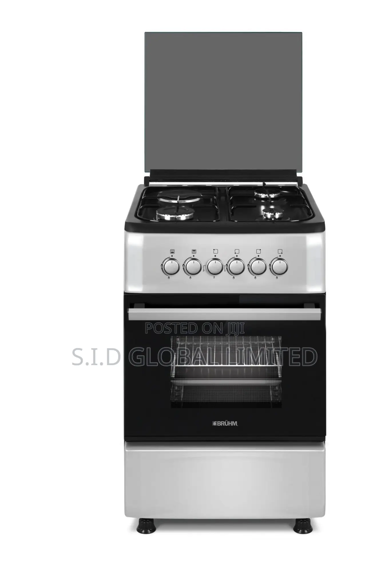 Cool Price Bruhm 60x60cm 4 Burner Gas Cooker BGC 6640IS