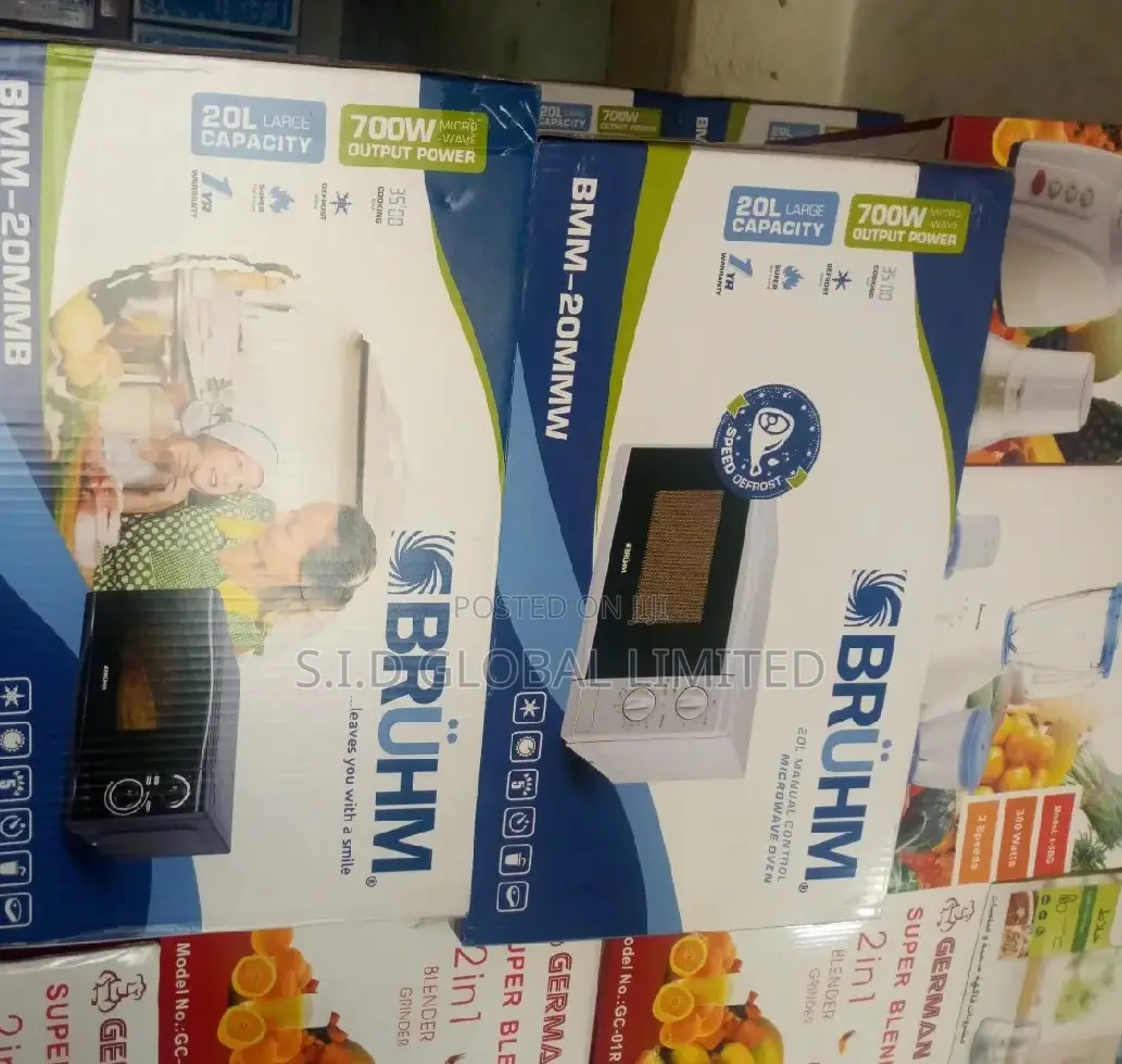 Bruhm 20L 700W Solo Microwave Oven BMM-20mw-White