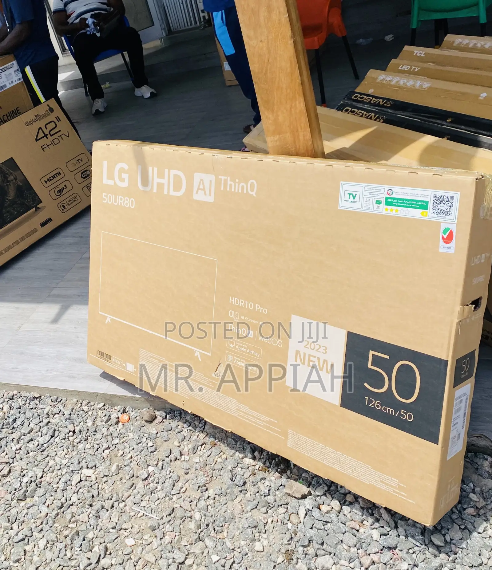 Sleek LG 50UP7800 50 Inch Uhd Smart Television.