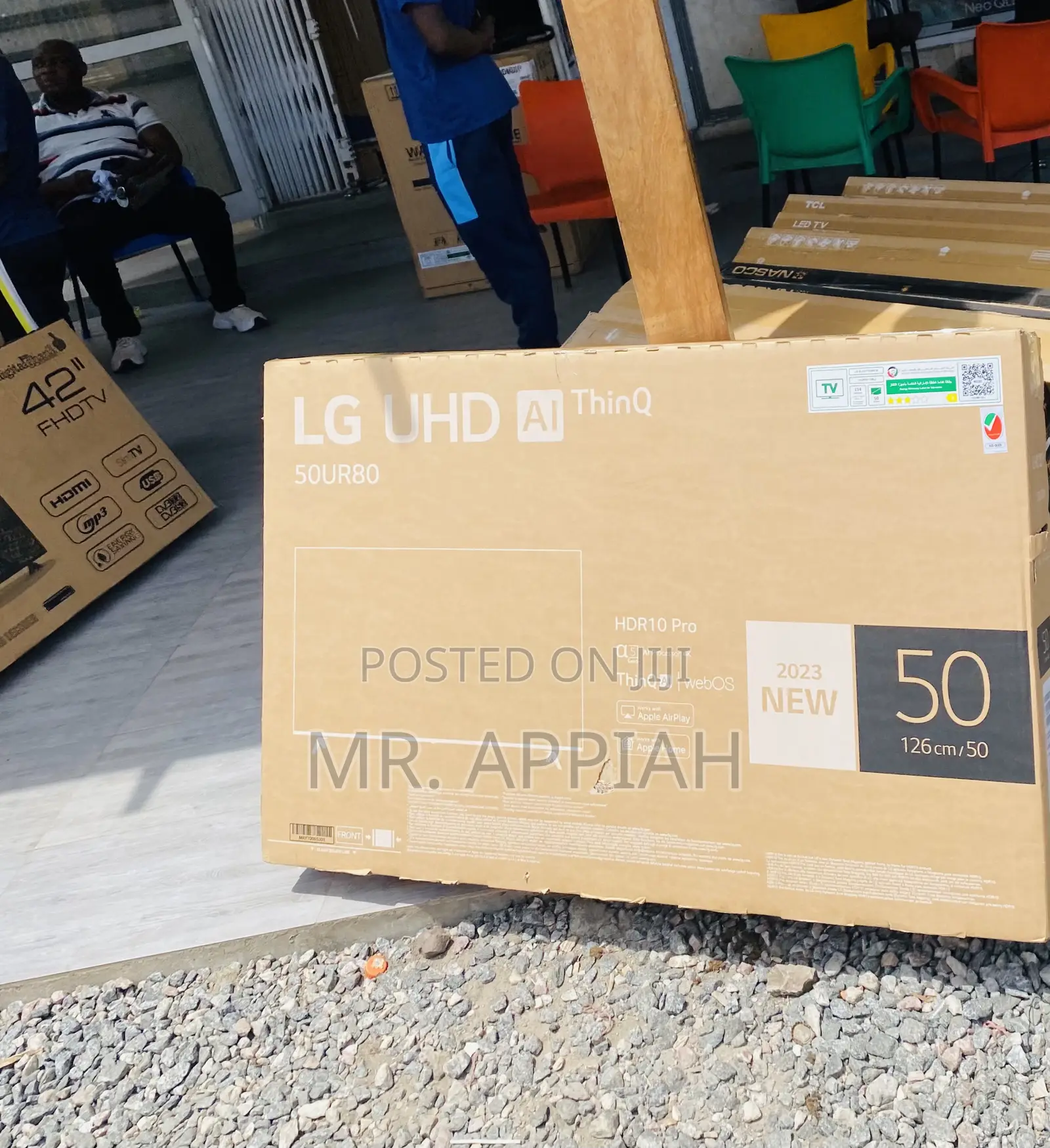 Sleek LG 50UP7800 50 Inch Uhd Smart Television.