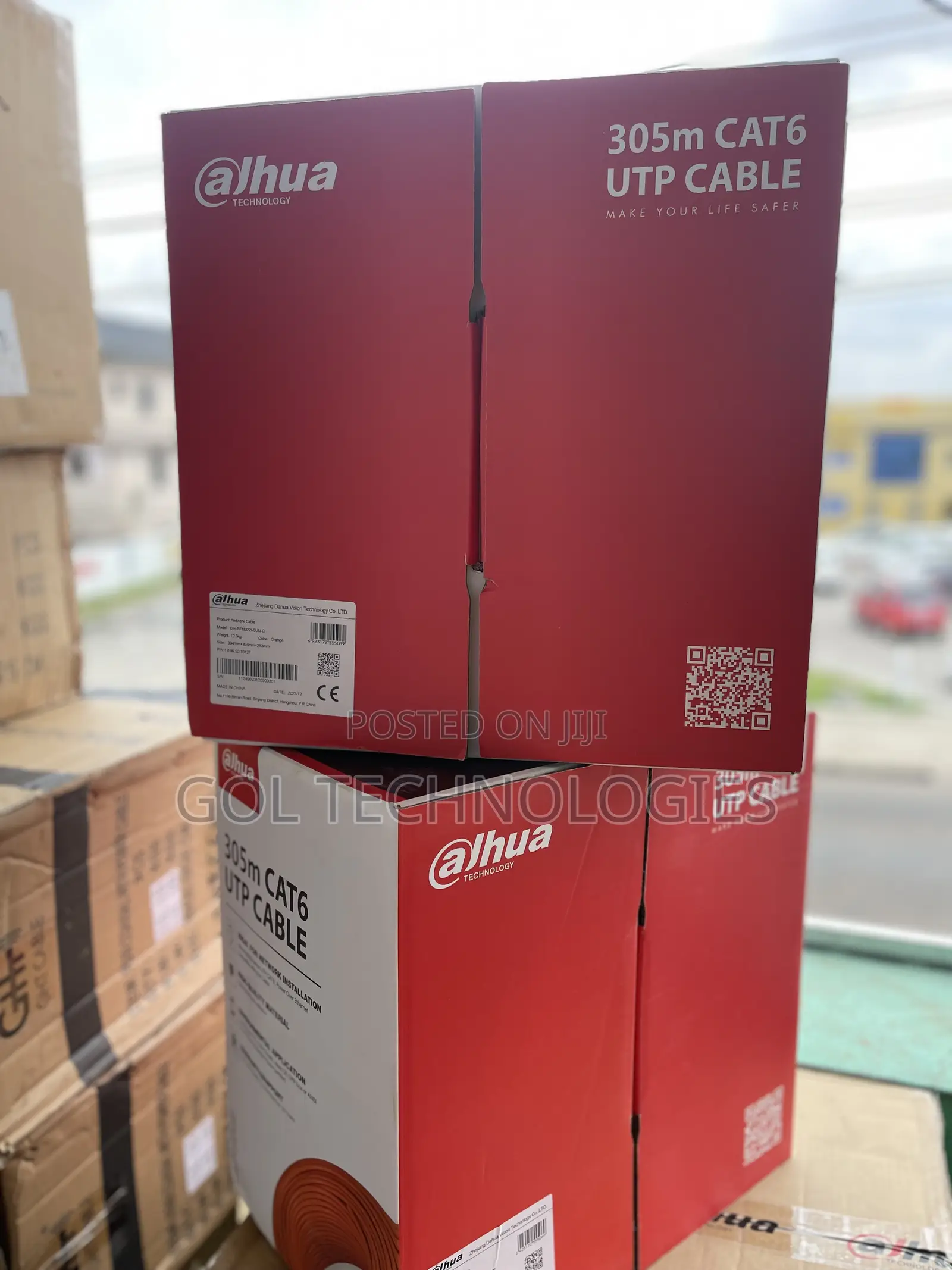 Dahua 305m Cat6 Utp Cable (1000ft) Orange