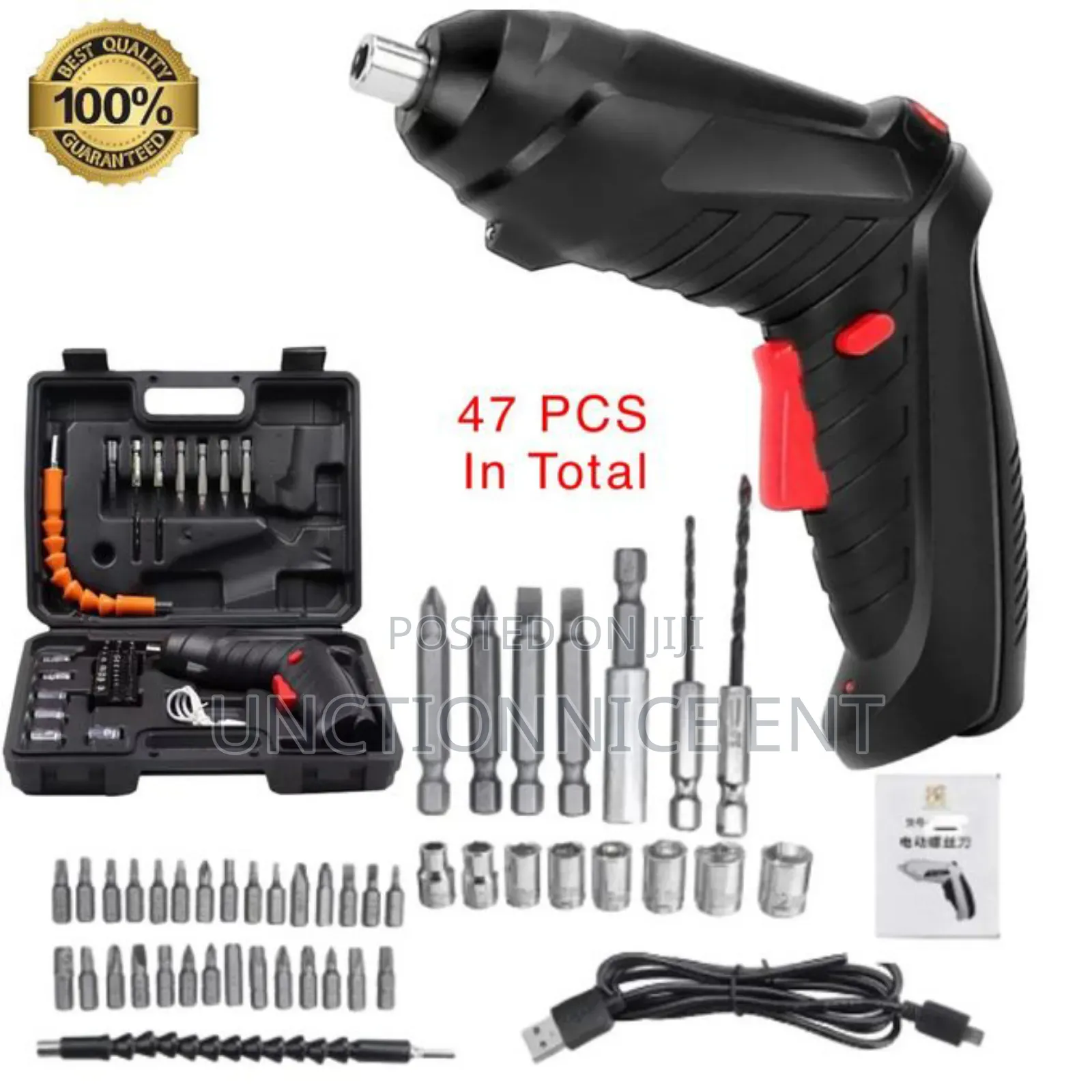 Electric Screwdriver Cordless Guns Drill Driver Rechargeable