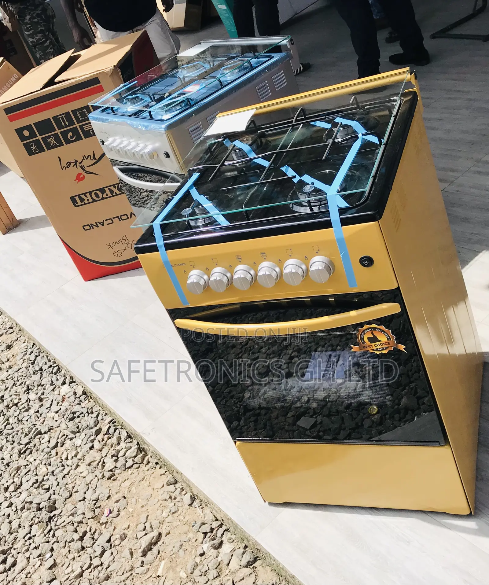 (Gold) Oven/Grill 50by50 Volcano 4 Gas Reliable 