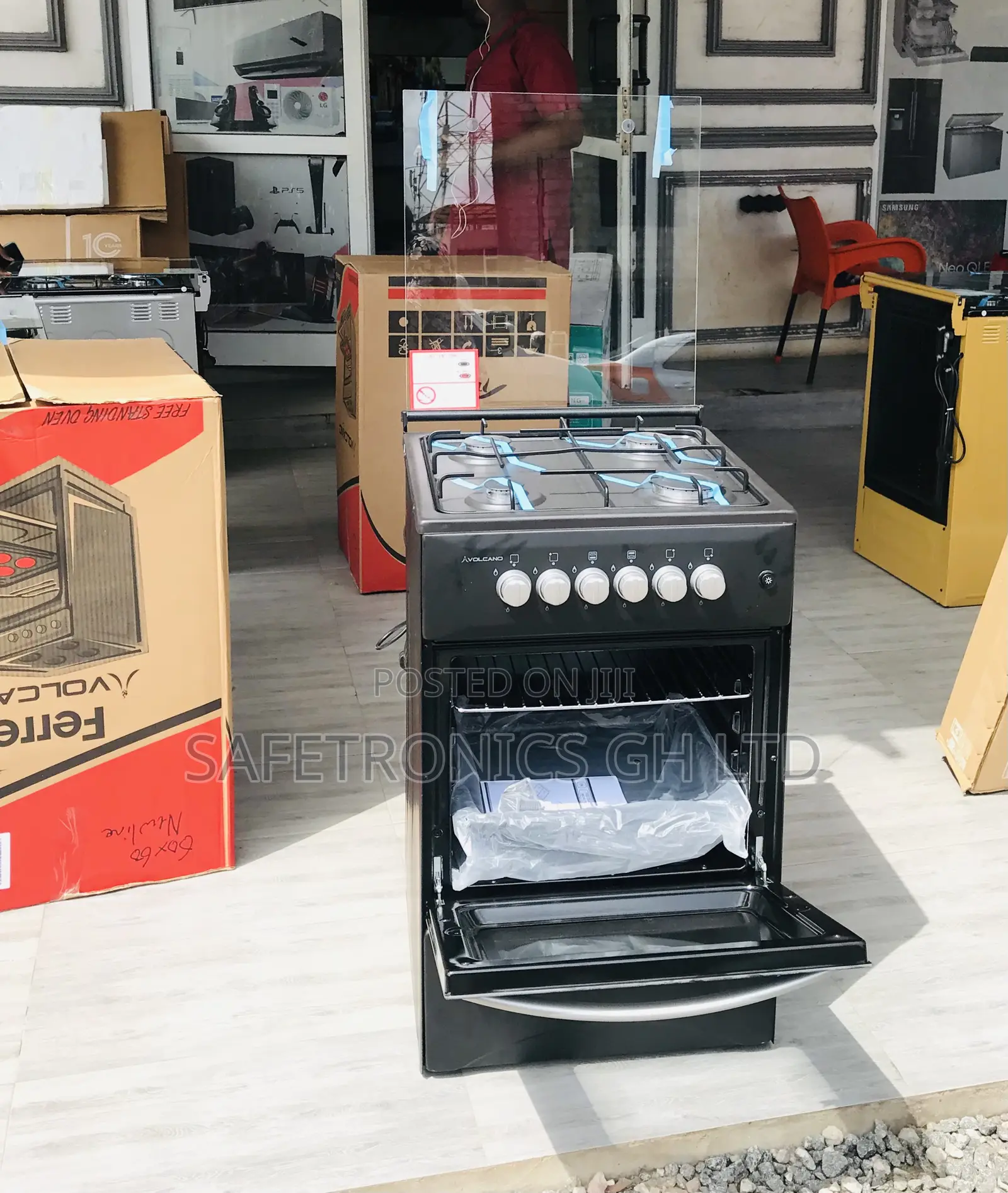 Available  4 Gas (Black) Oven/Grill 50by50 Volcano 