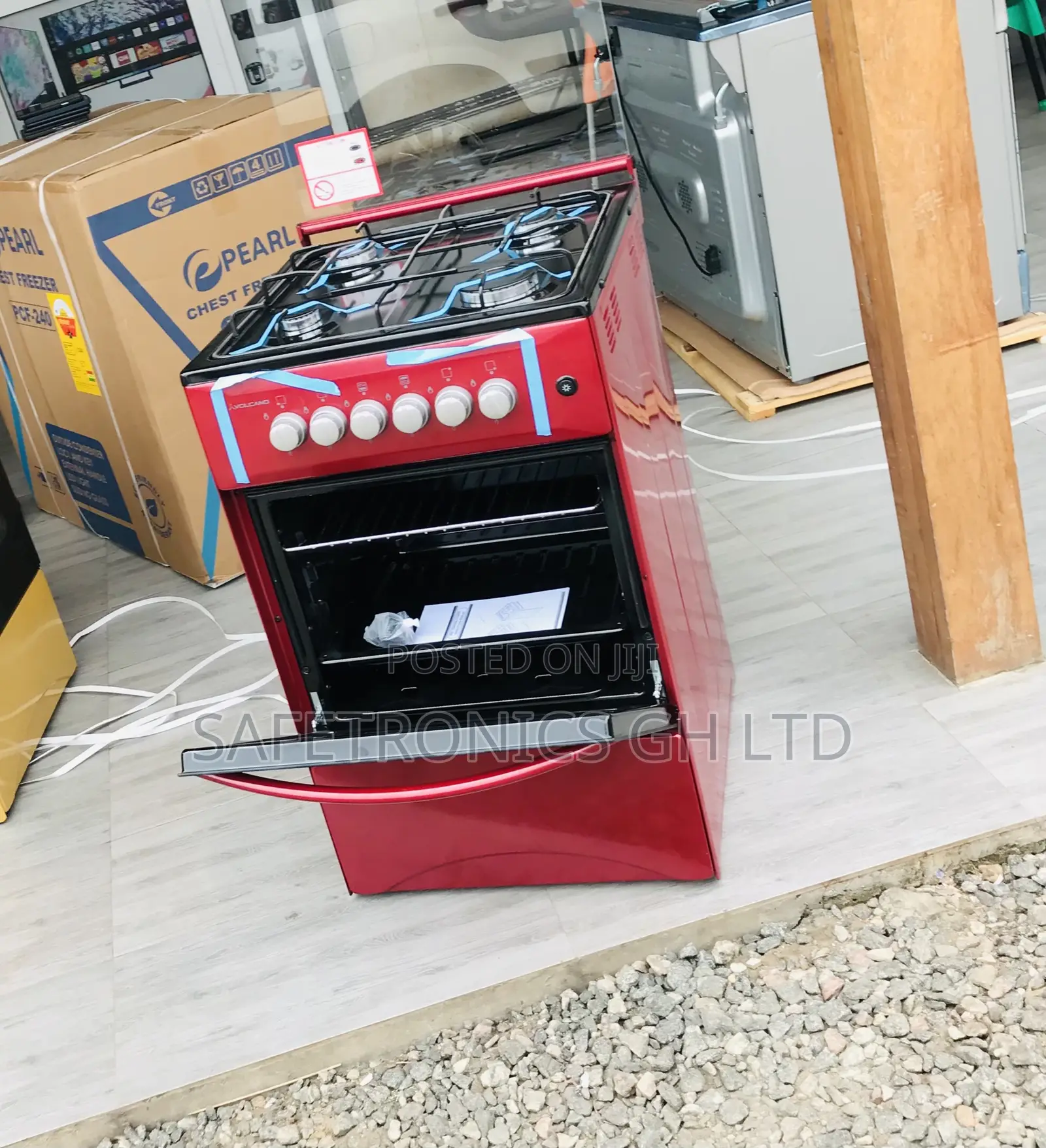 Valuable Volcano 4 Gas (Red) 50by50 Oven/Grill 