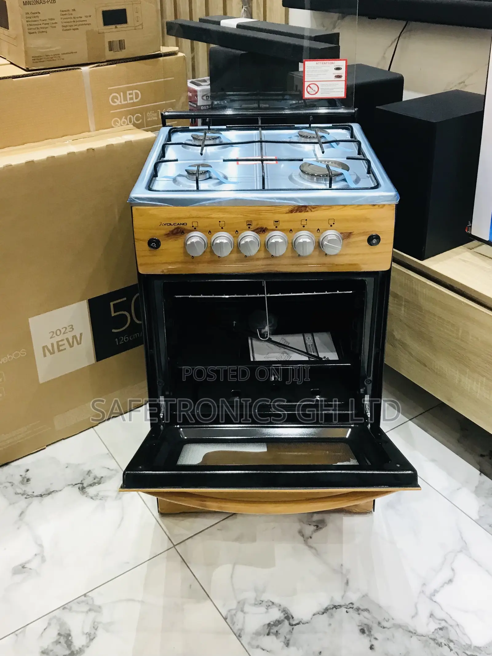 Authentic  4 Gas (Light Wooden) 50by50 Oven/Grill 