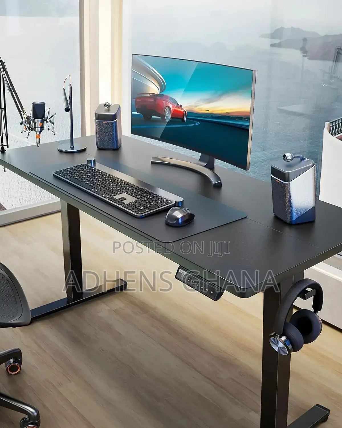 48" X 24" Inches Electric Height Adjustable Desk Gaming