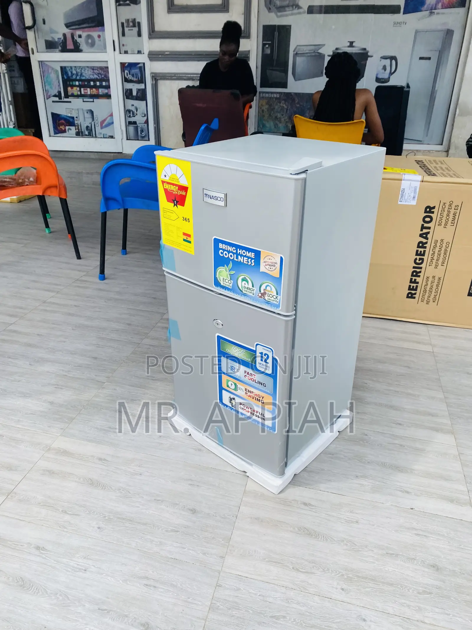 Purchase Quality Nasoc 2 Door Electric Table Top Fridge.