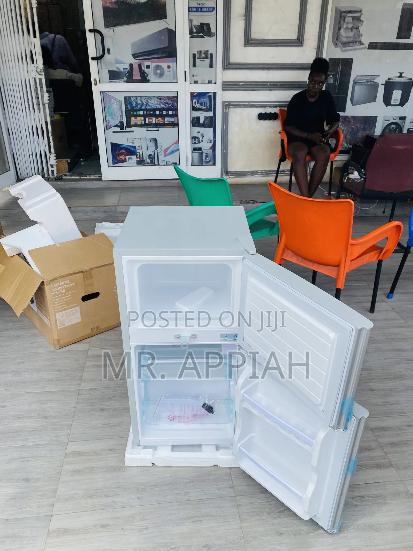 Buy Latest Nasco 2 Door Electric Table Top Fridge(Gray).